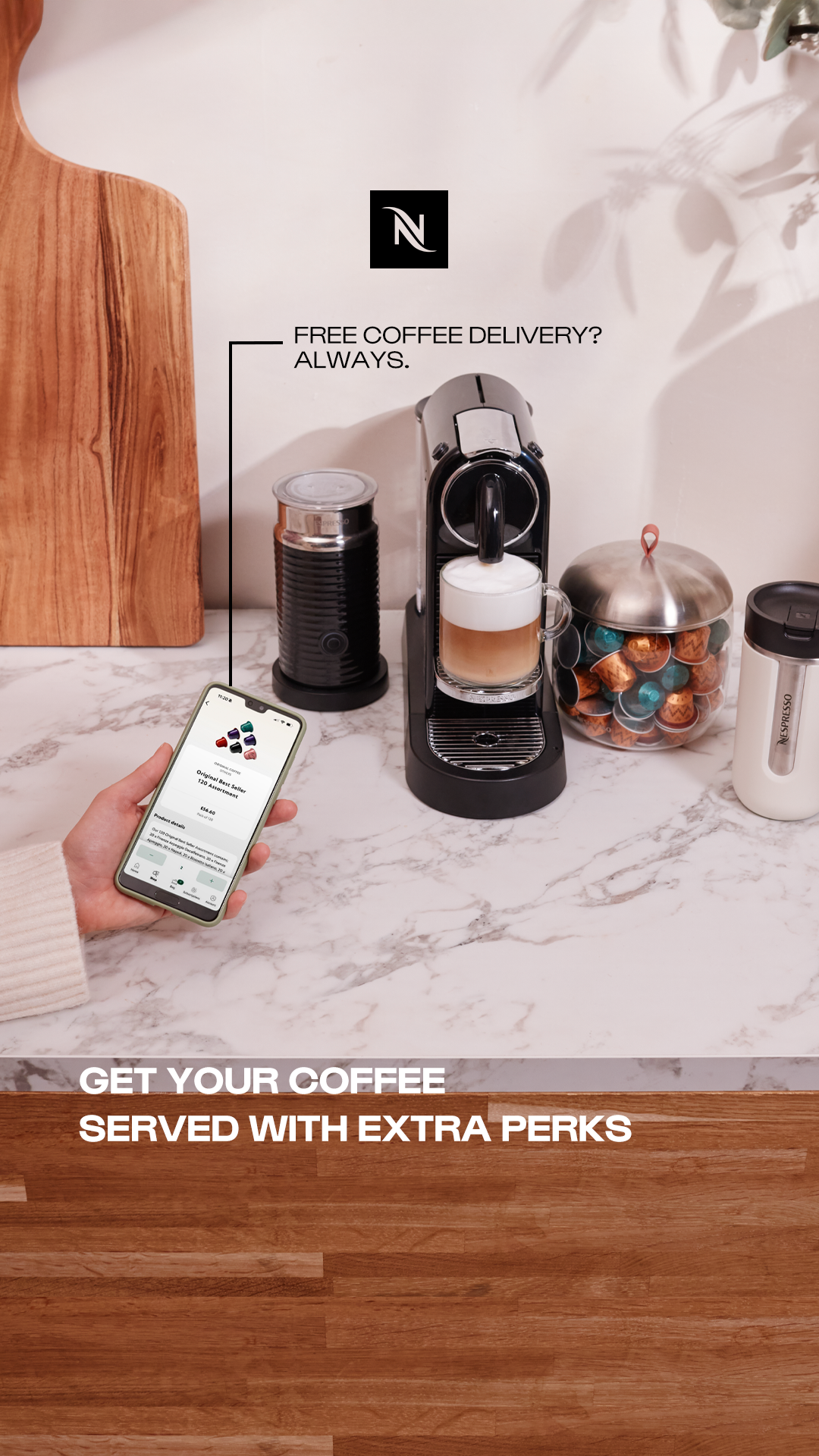 Nespresso Facebook ad