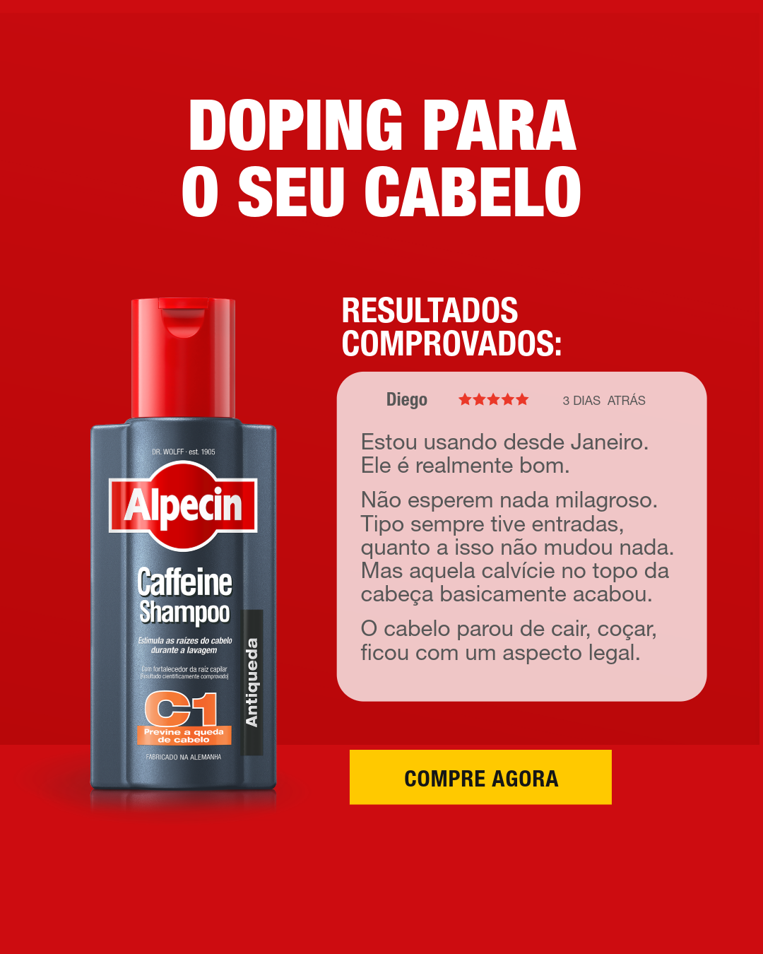Alpecin Brasil Facebook ad
