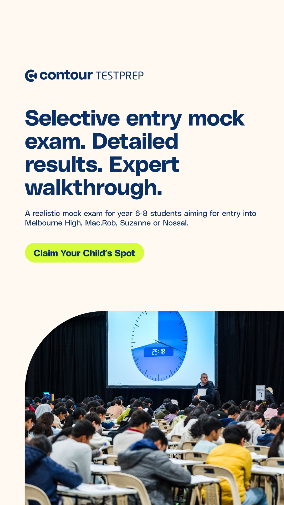 Contour Education Facebook ad