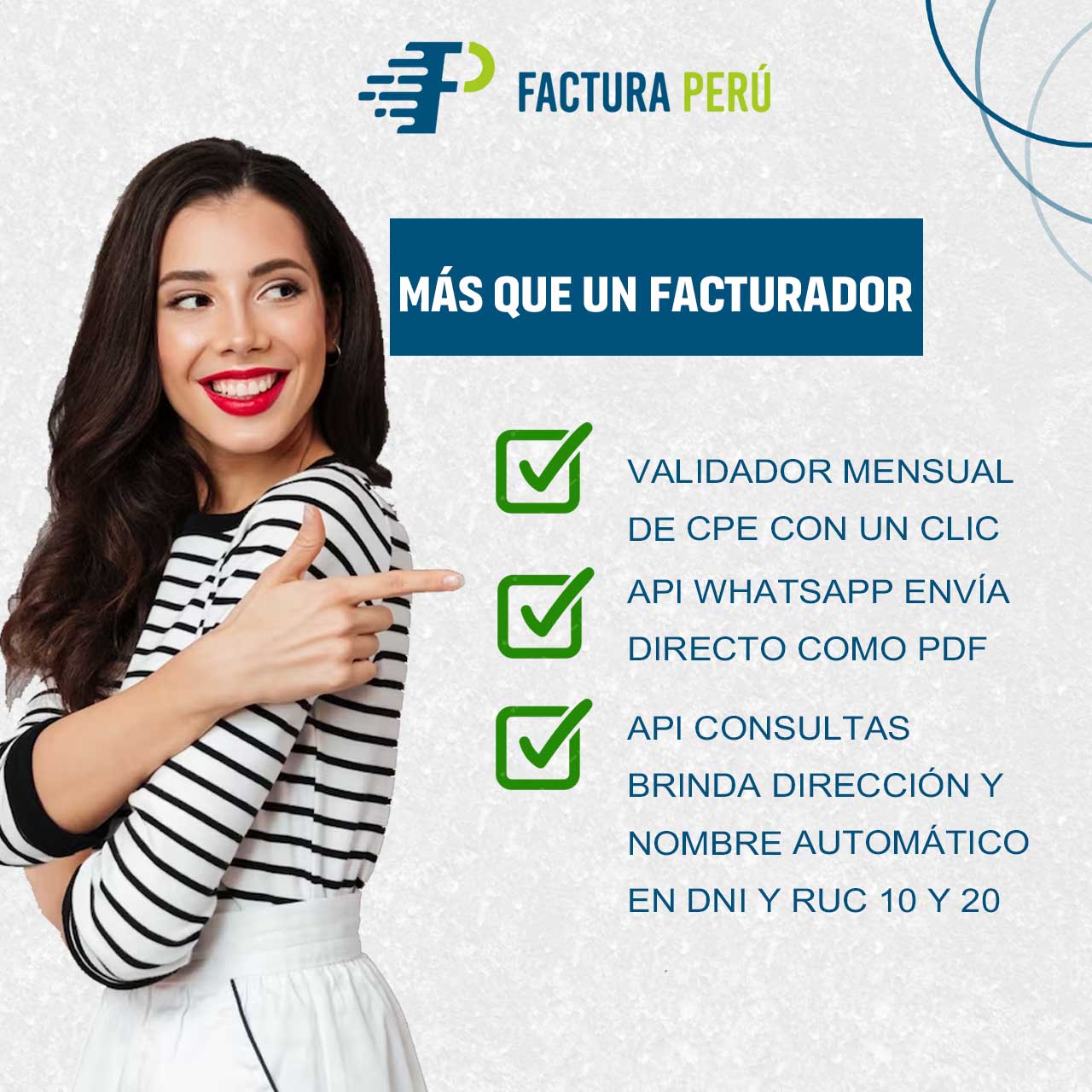 Factura Perú Facebook ad: Más que un Facturador te brindamos