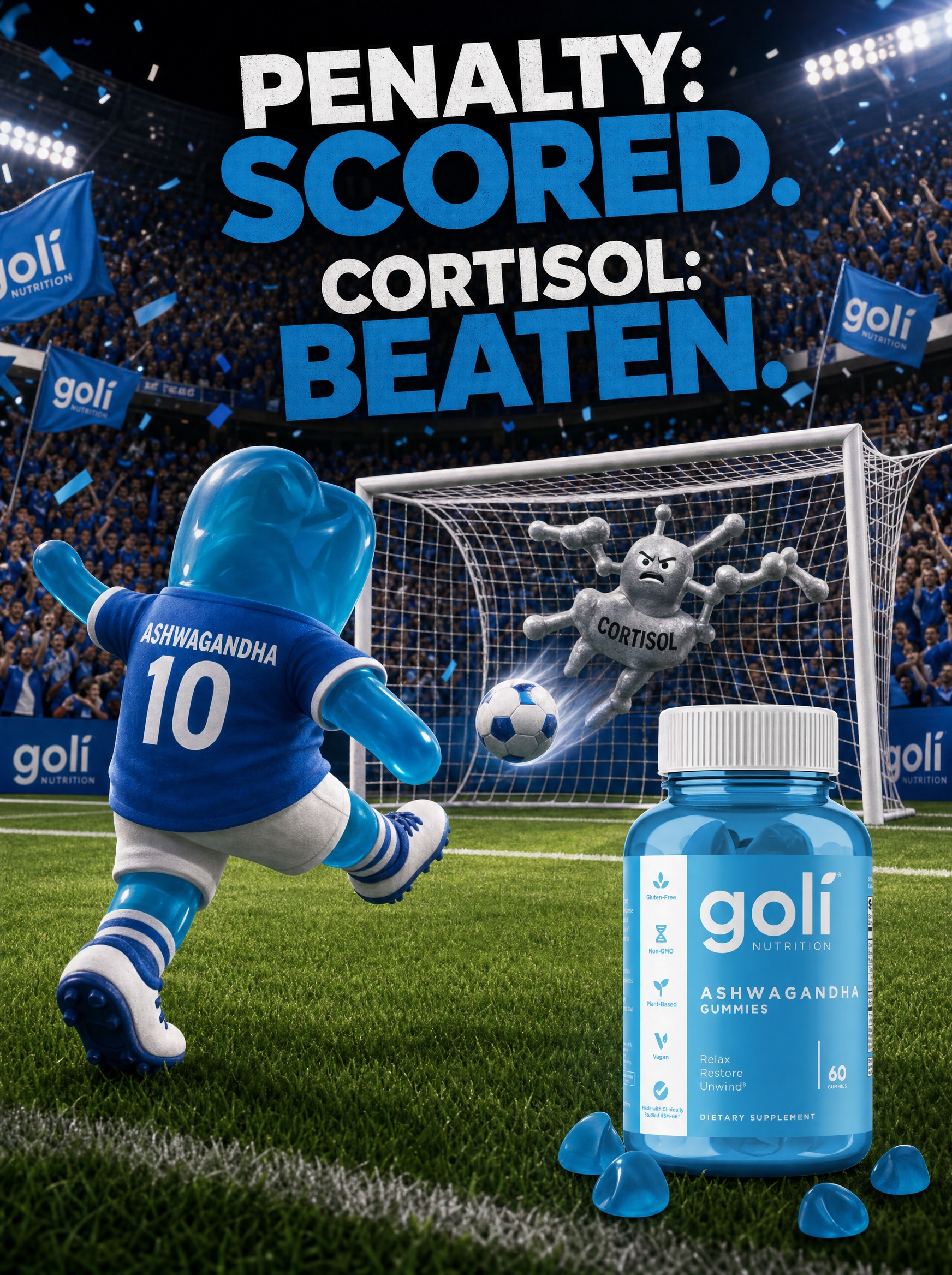 Goli Facebook ad: OVER 60% OFF + 100% FREE Shipping