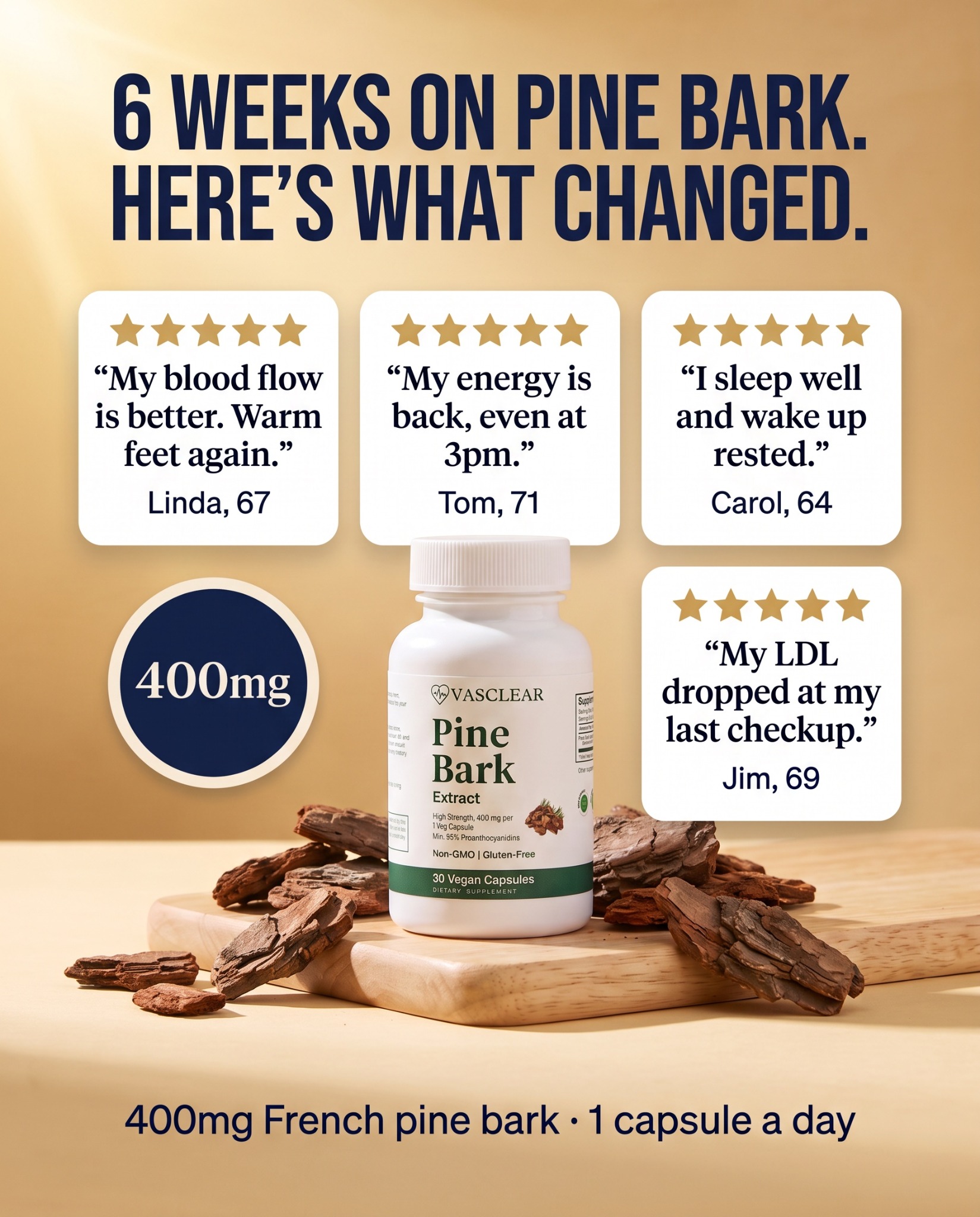 Vasclear Facebook ad: Support Healthy Circulation Naturally