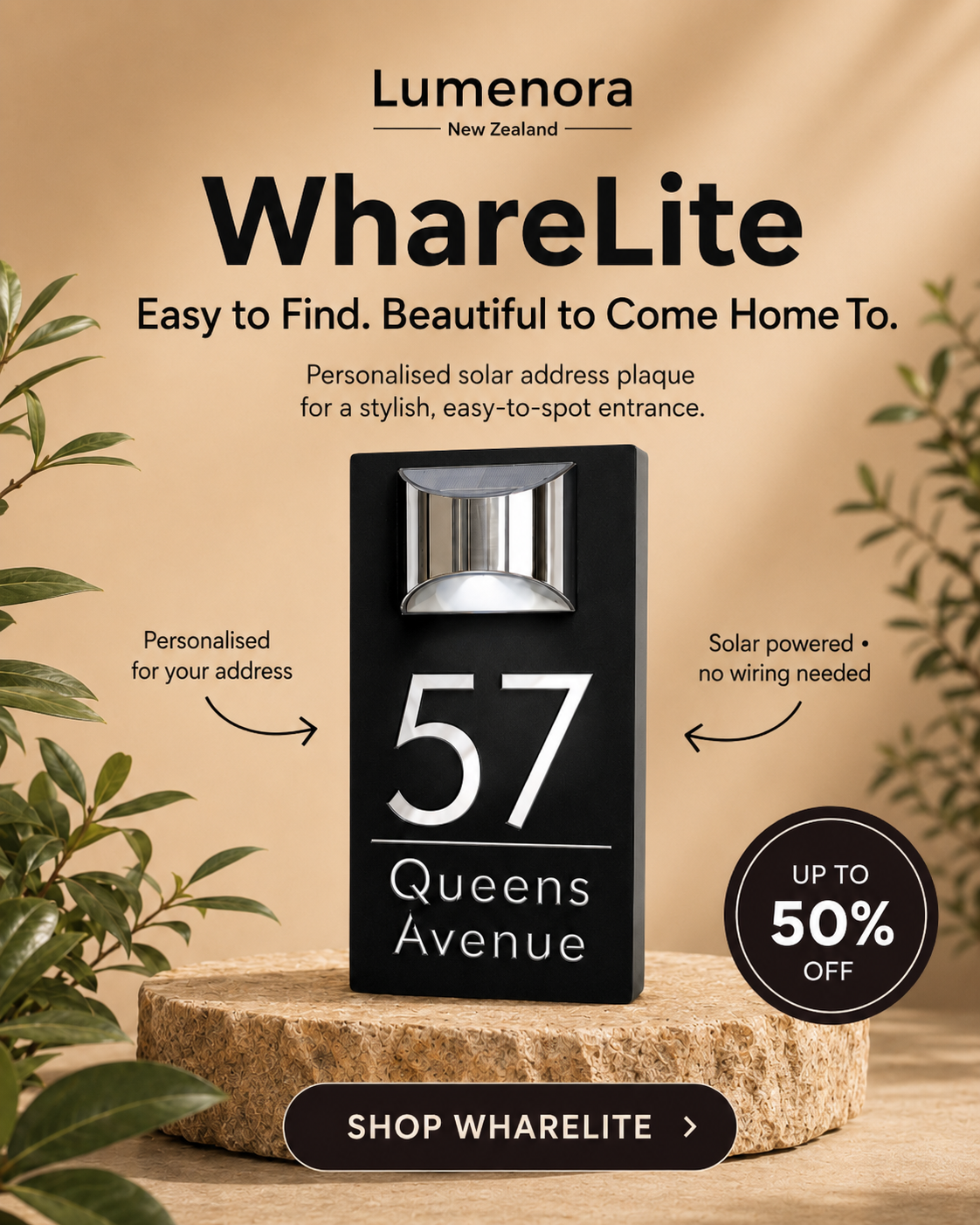 Lumenora.co.nz Facebook ad
