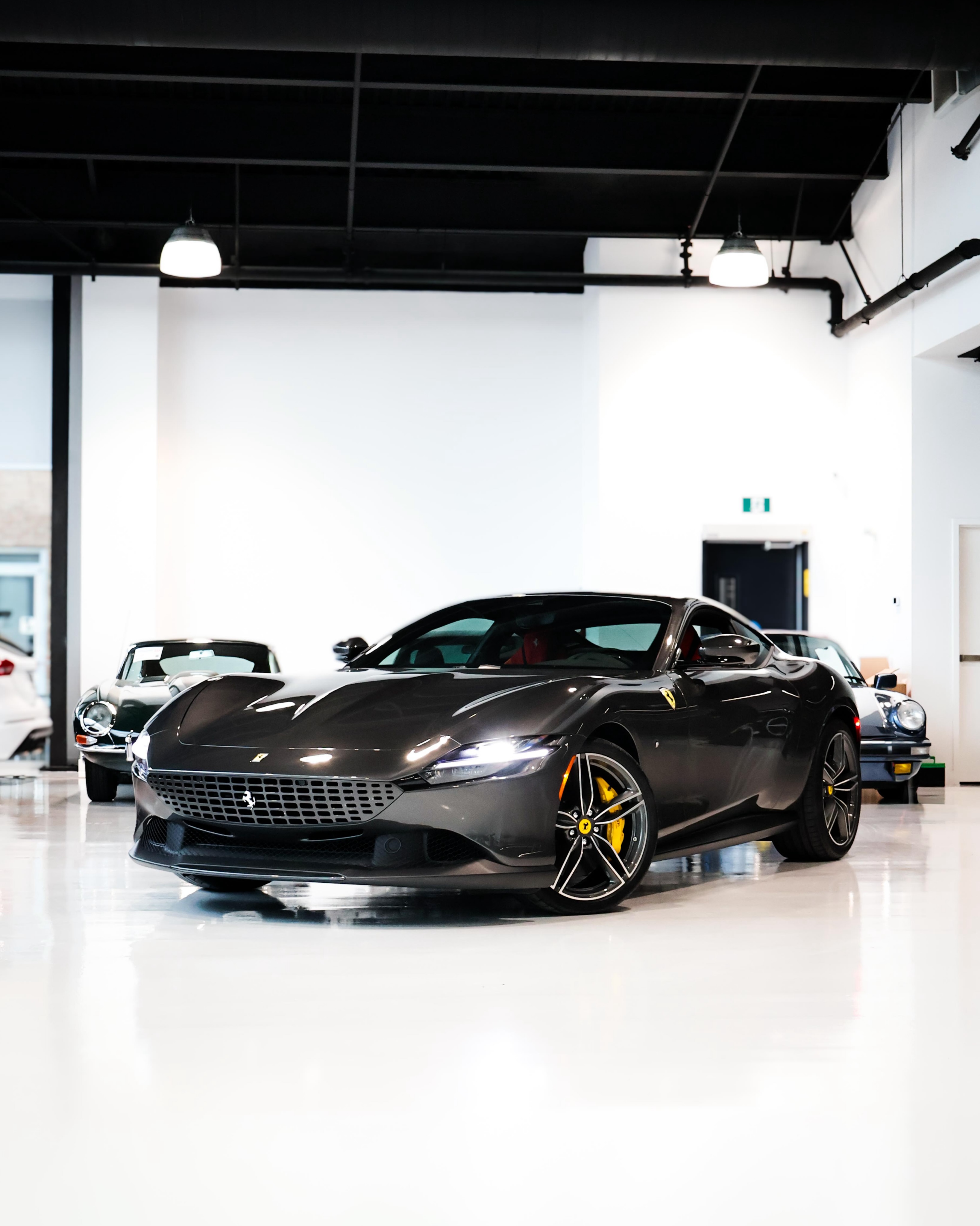 C.A.R. Leasing Facebook ad: Grigio Silverstone Ferrari Roma sitting pretty in our…