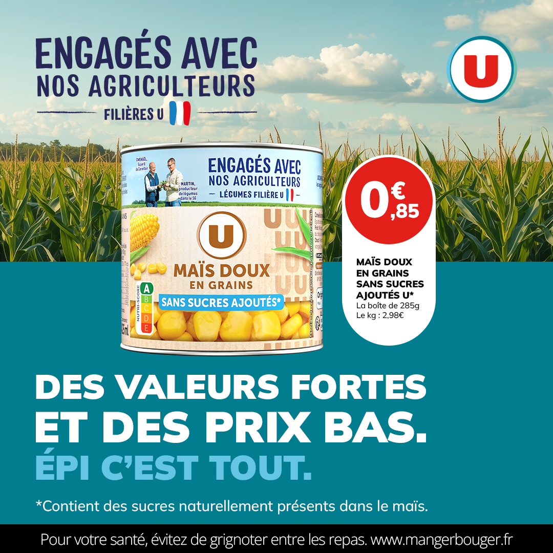 Coopérative U Facebook ad from May 22, 2026