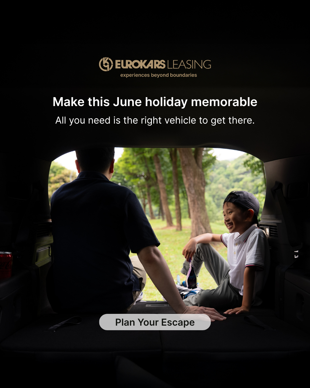 Eurokars Leasing Facebook ad: Drive Into the June Break
