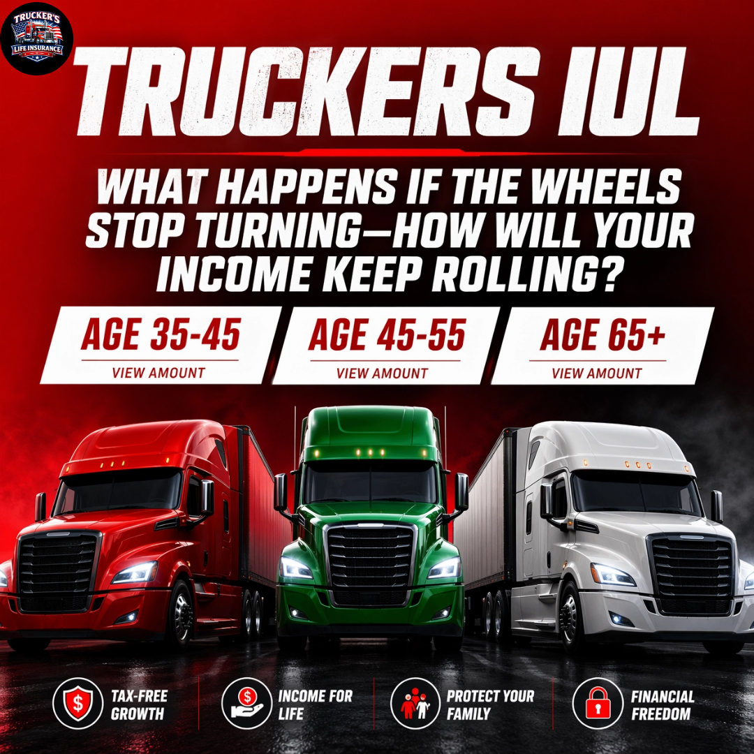 Trucker's Life Insurance Shop Facebook ad: Income Protection For Truck Drivers and Family!