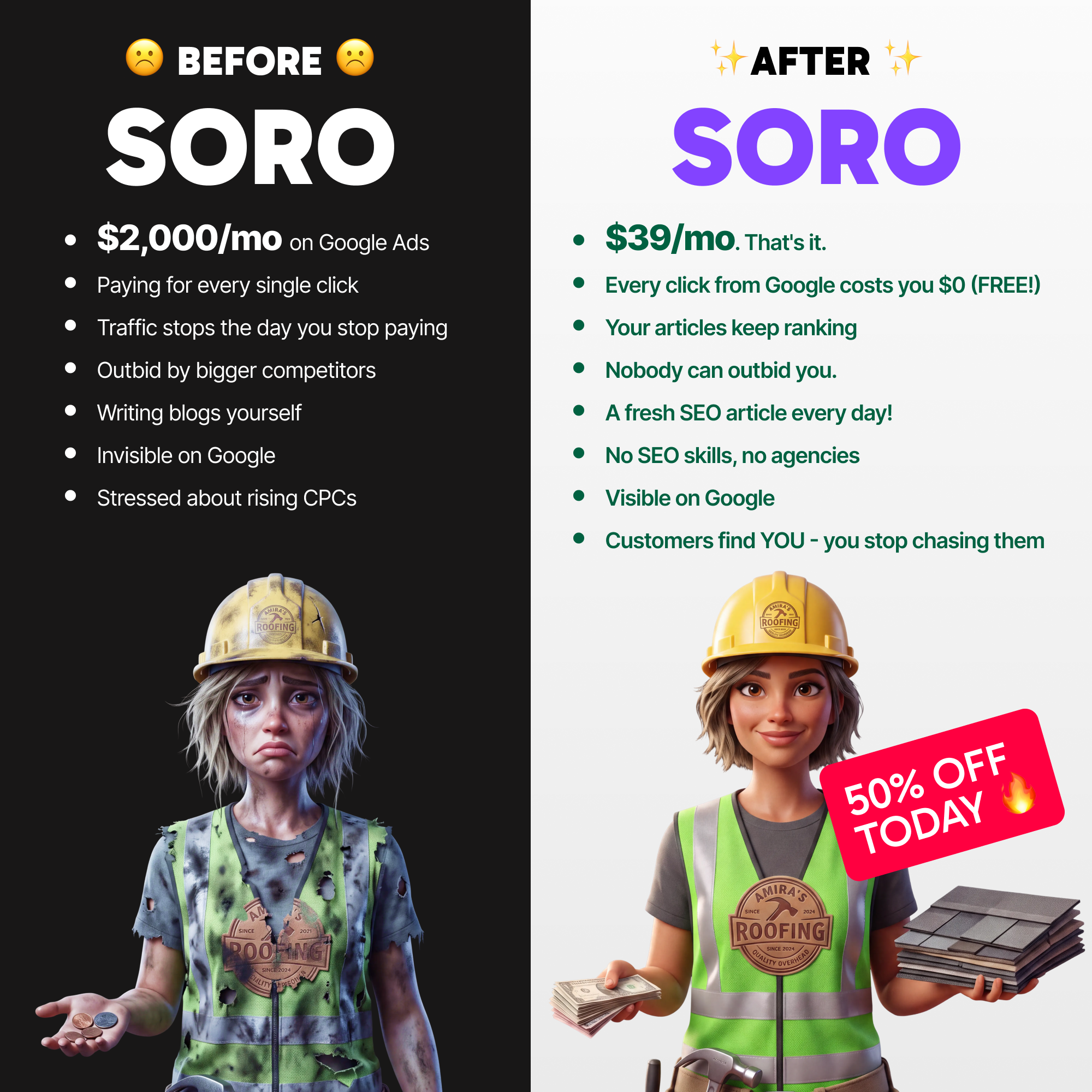 Soro SEO Facebook ad