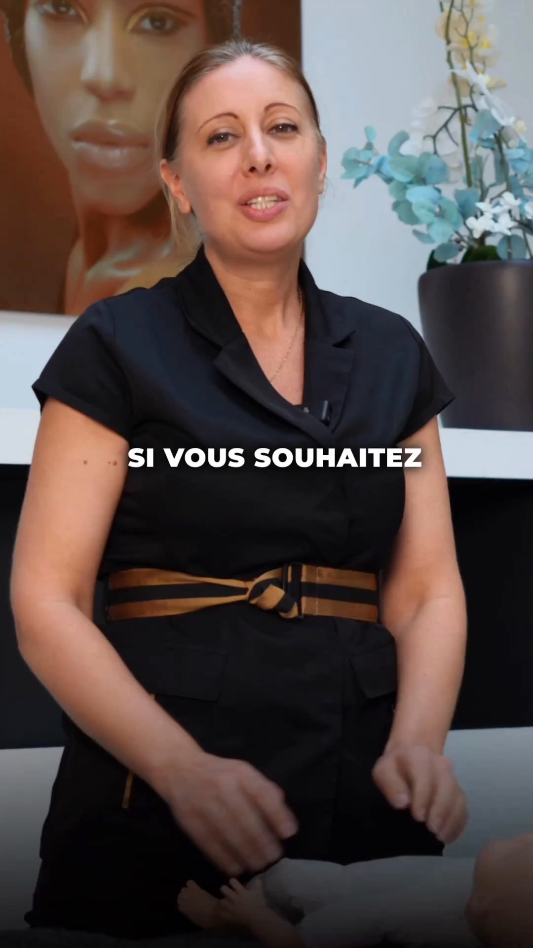 A Fleur de Peau Facebook ad: Reconvertis-toi dans le massage maternité