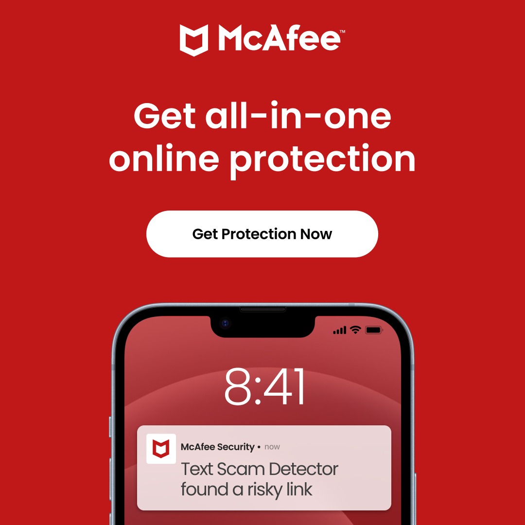McAfee Facebook ad