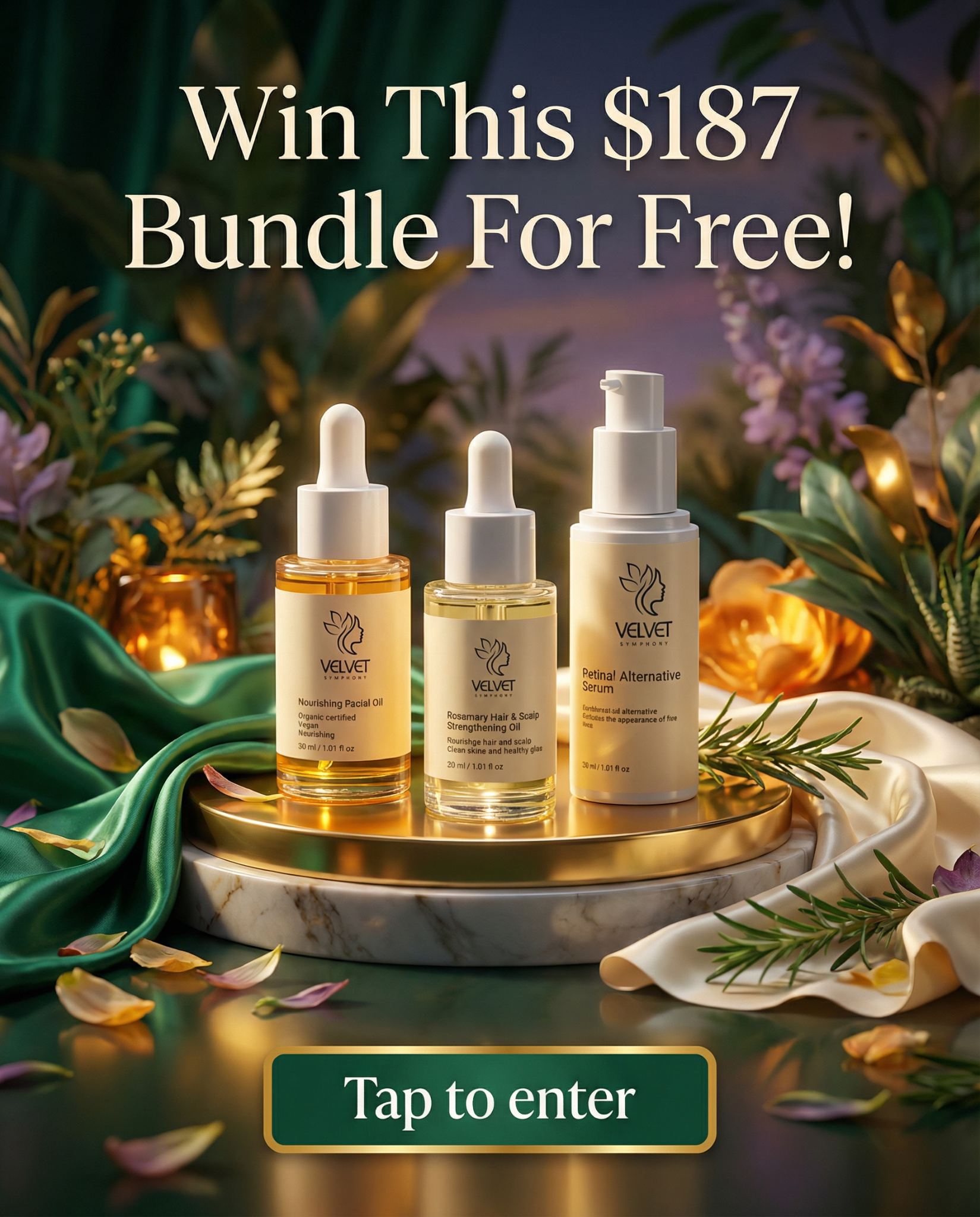 Velvet Symphony Facebook ad