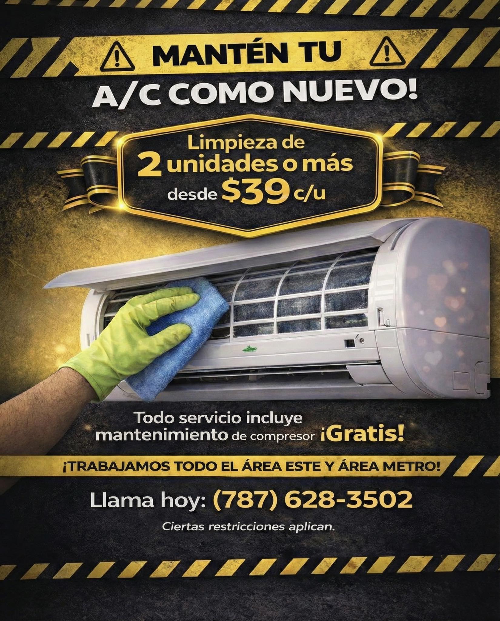 Jey Refrigeration & Electric Services Facebook ad: Limpieza profunda de aires inverter