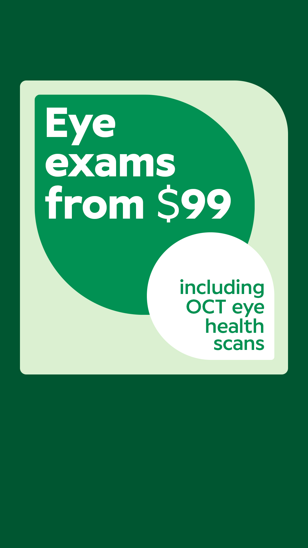 Specsavers Canada Facebook ad: Comprehensive eye exam