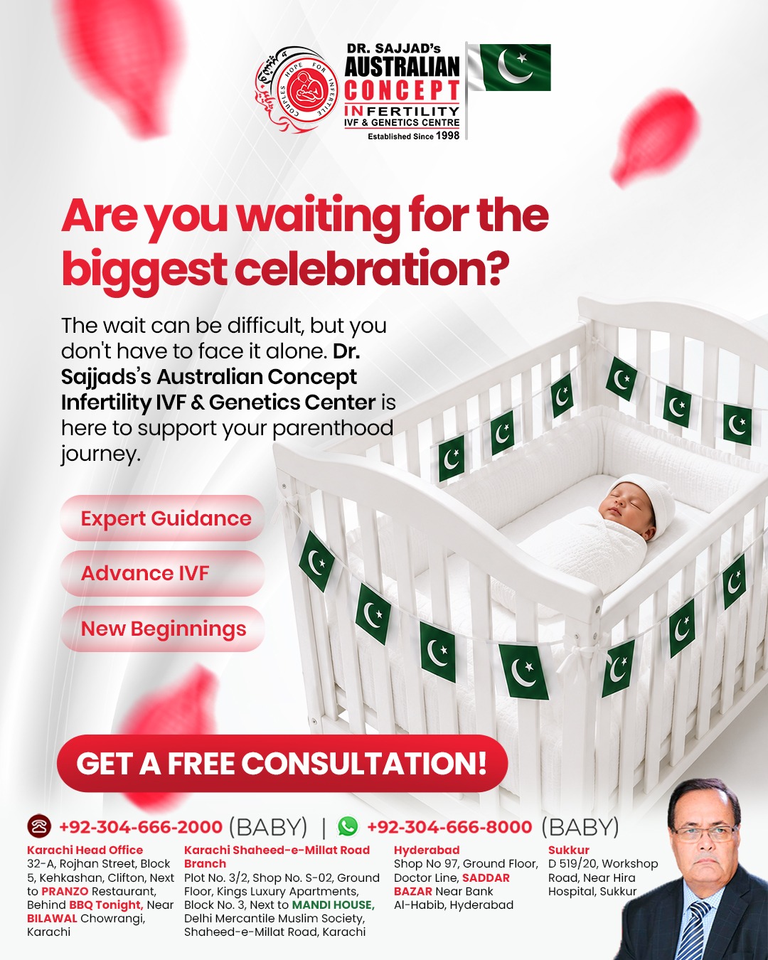 Australian Concept Infertility Medical Center Facebook ad
