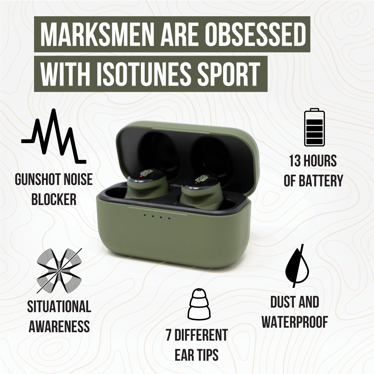 ISOtunes Canada Facebook ad: These Can Take a Beating. Your Ears Can't.