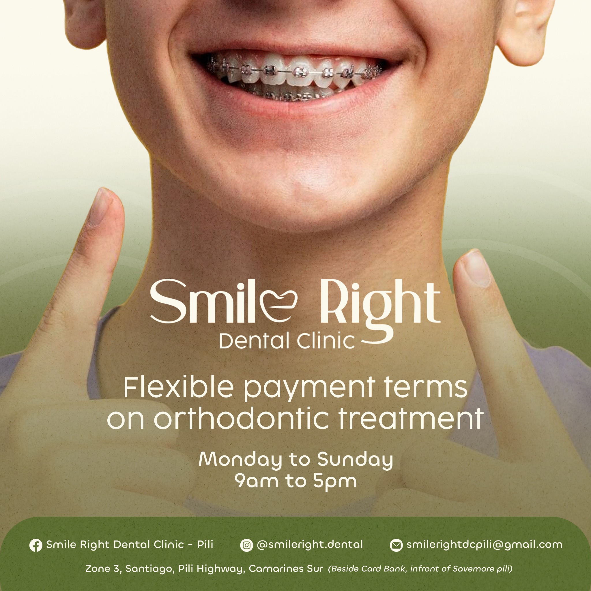 Smile Right Dental Clinic - Pili Facebook ad: INQUIRE NOW