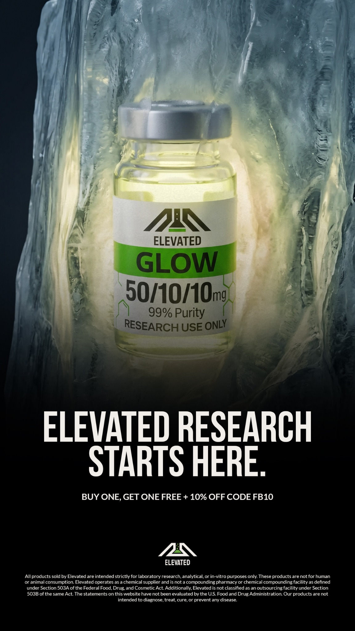 Elevated Labs Facebook ad
