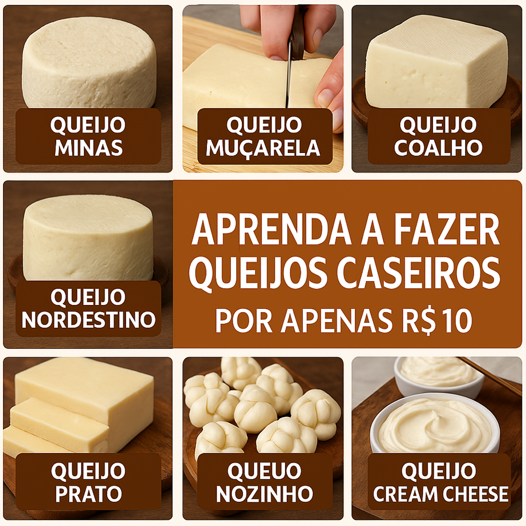 Maga EAD Facebook ad: Aprenda a Fazer Queijos Caseiros por apenas R$10