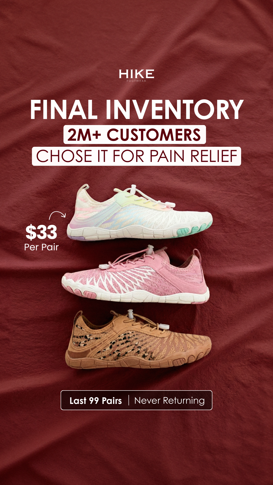 HIKE Footwear Facebook ad
