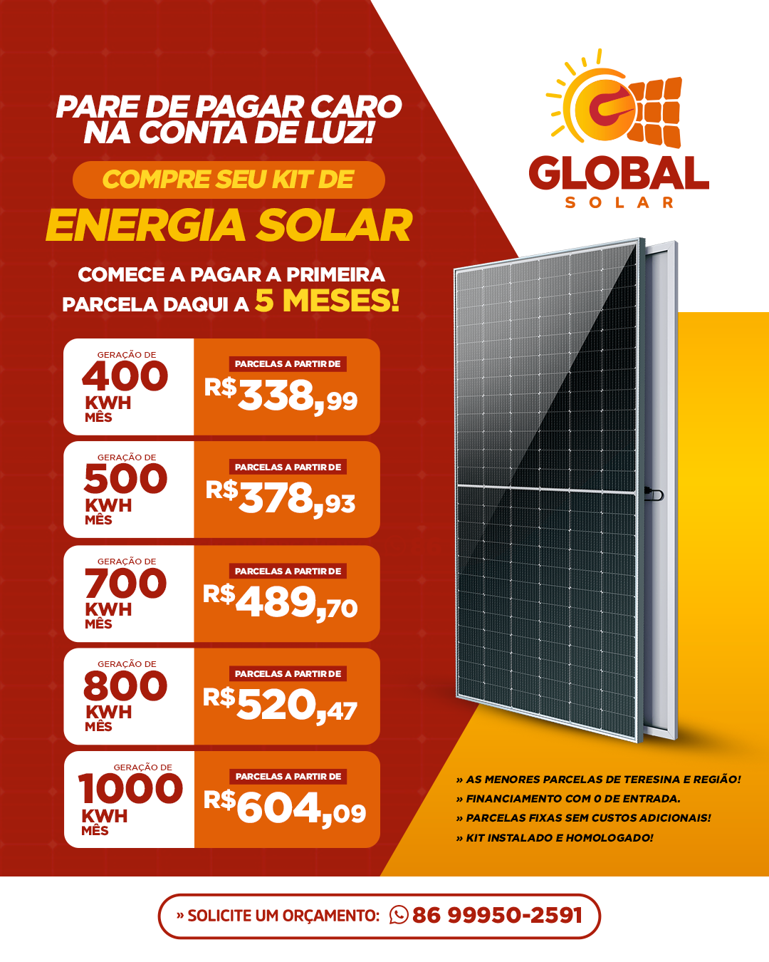 Global Solar Facebook ad