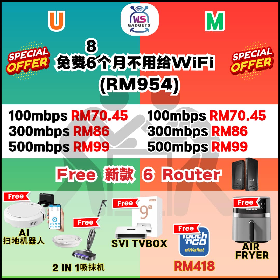 Winson Gadgets WiFi Store Facebook ad: 【Unifi Maxis超级优惠来咯】