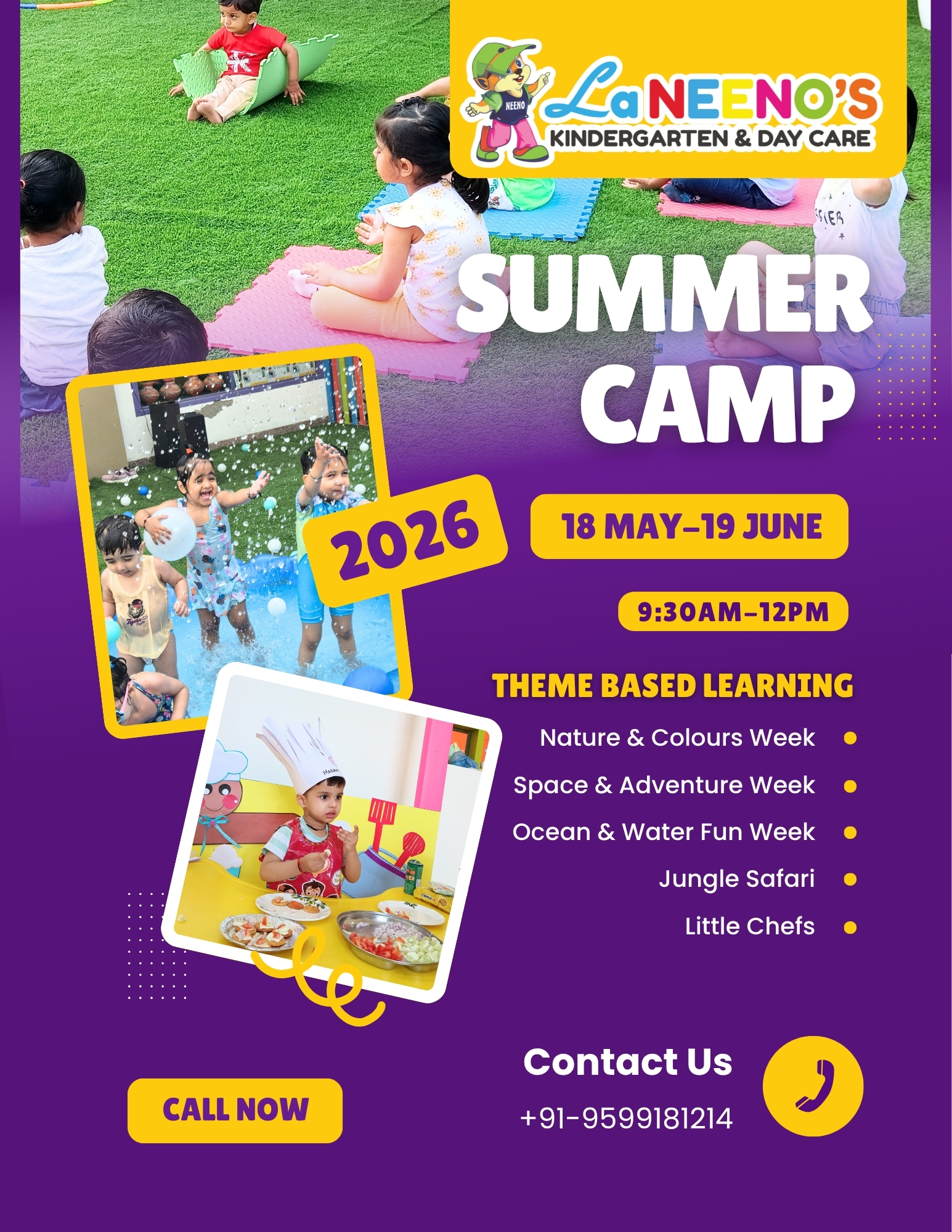La Neeno's Kindergarten & Daycare Facebook ad: Are you looking for the perfect blend of…