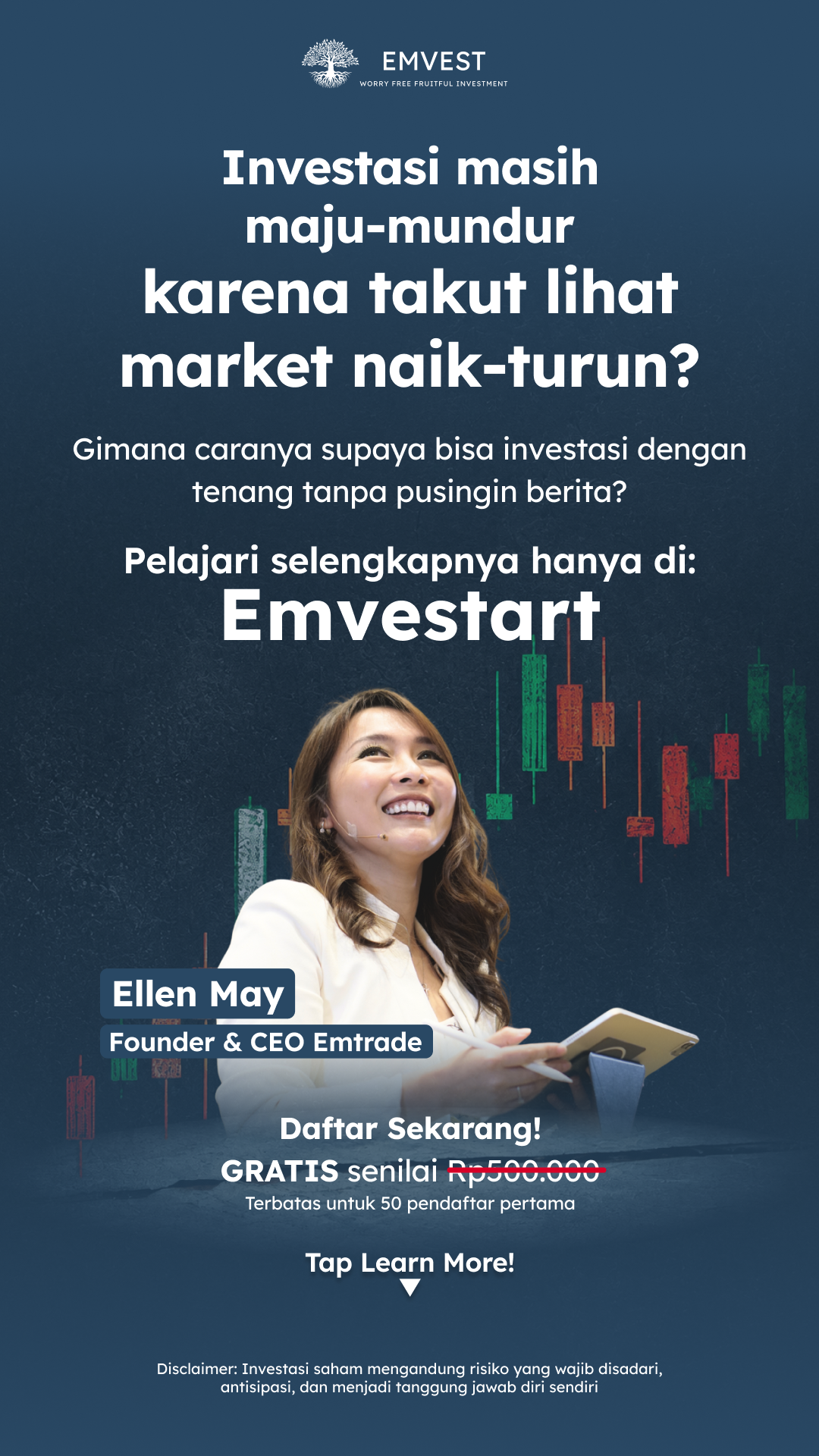 Ellen May - Emtrade Facebook ad