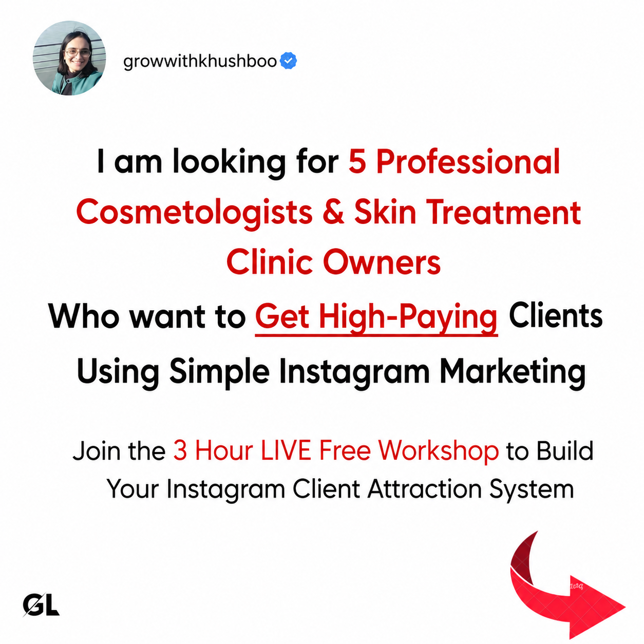 Grow with Khushboo Facebook ad