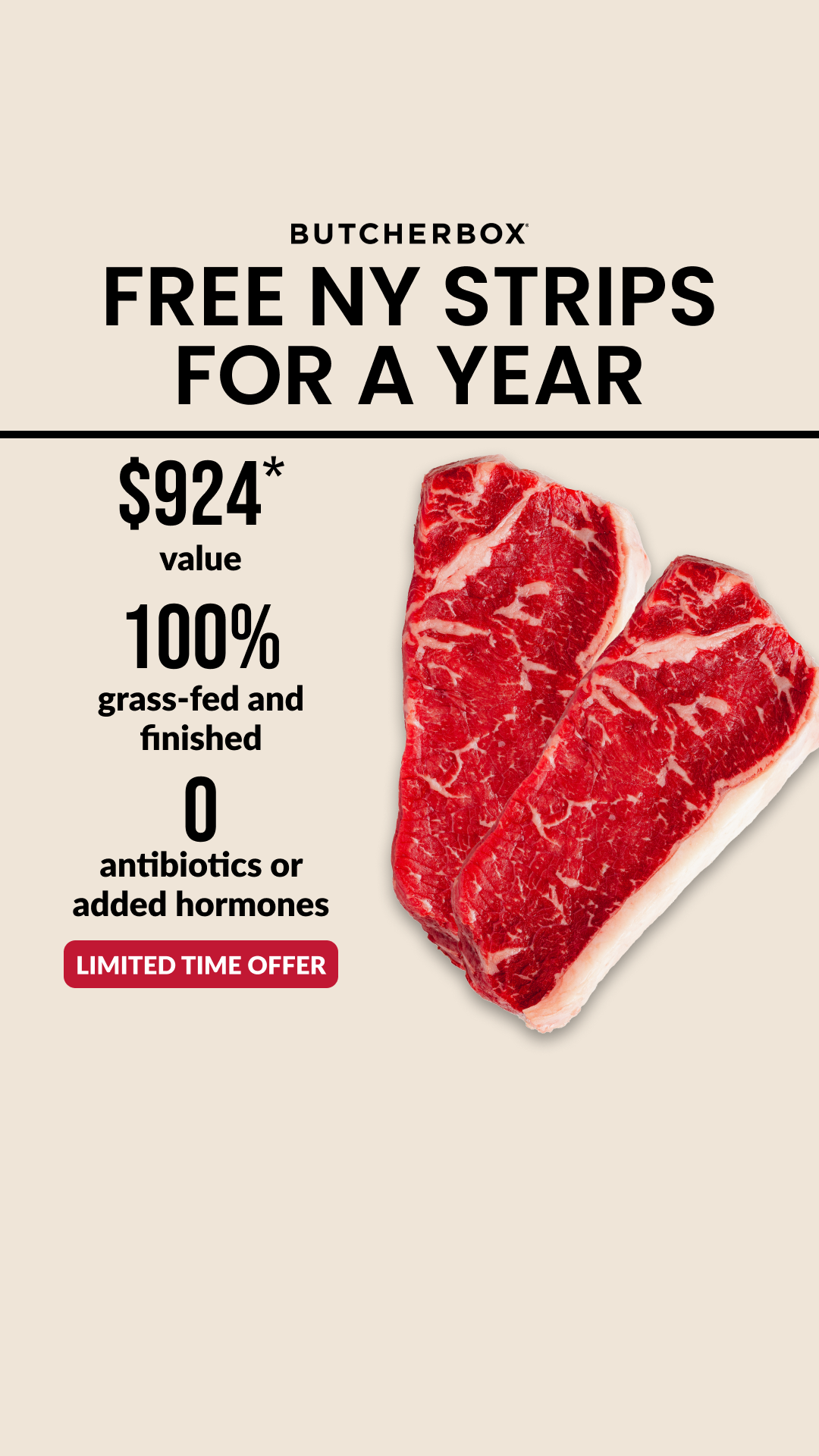 ButcherBox Facebook ad