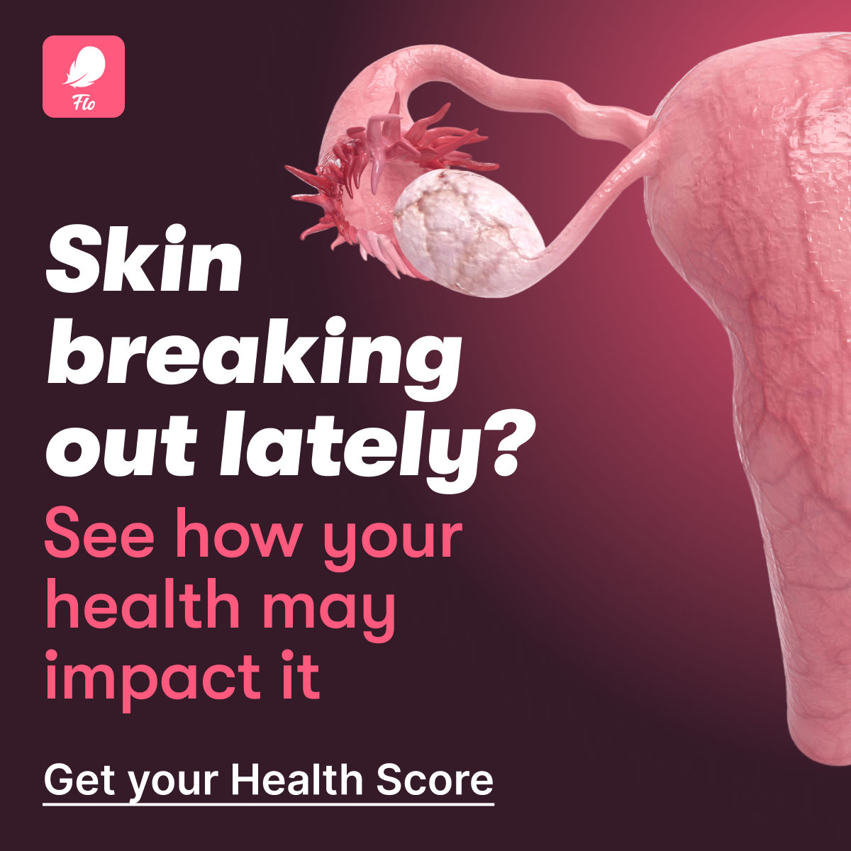 Flo Period Tracker App Facebook ad
