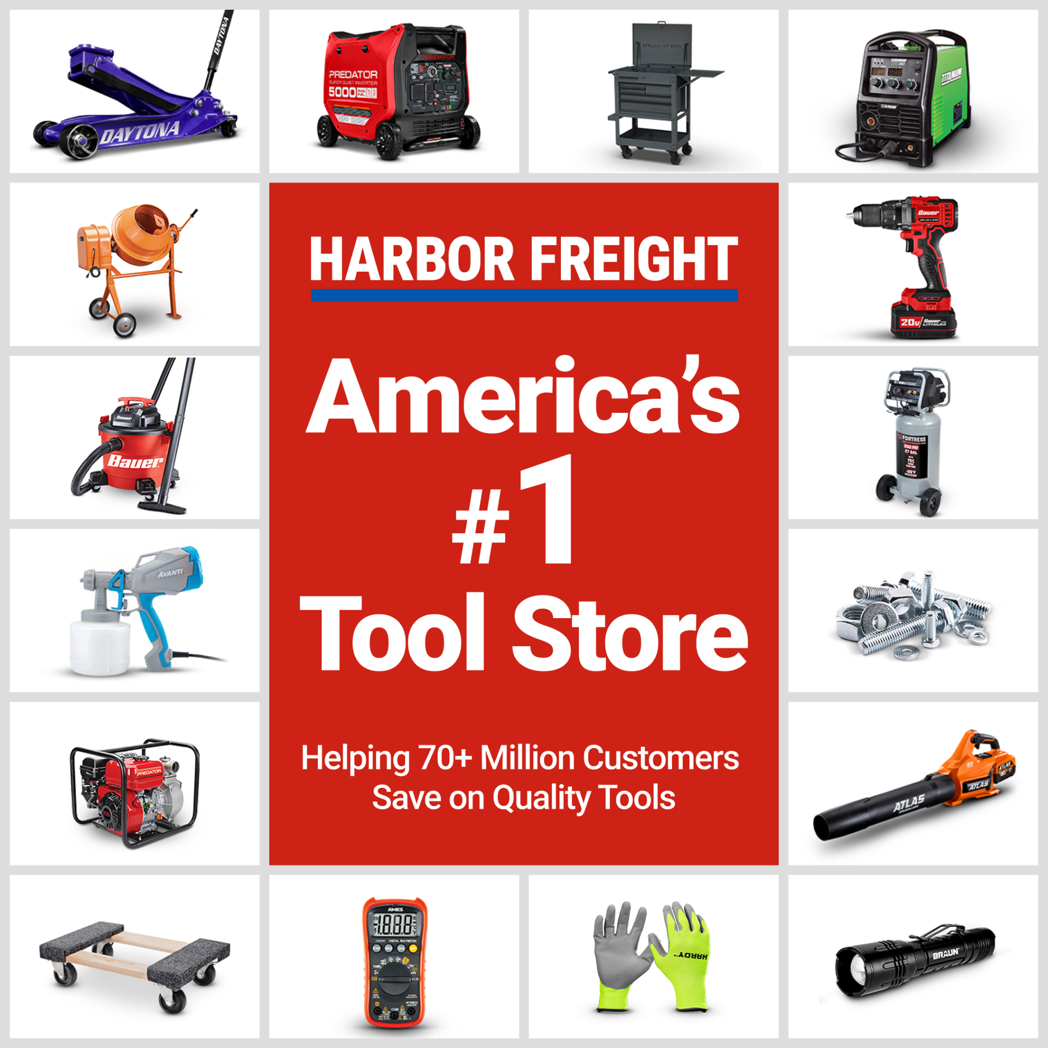 Harbor Freight Facebook ad