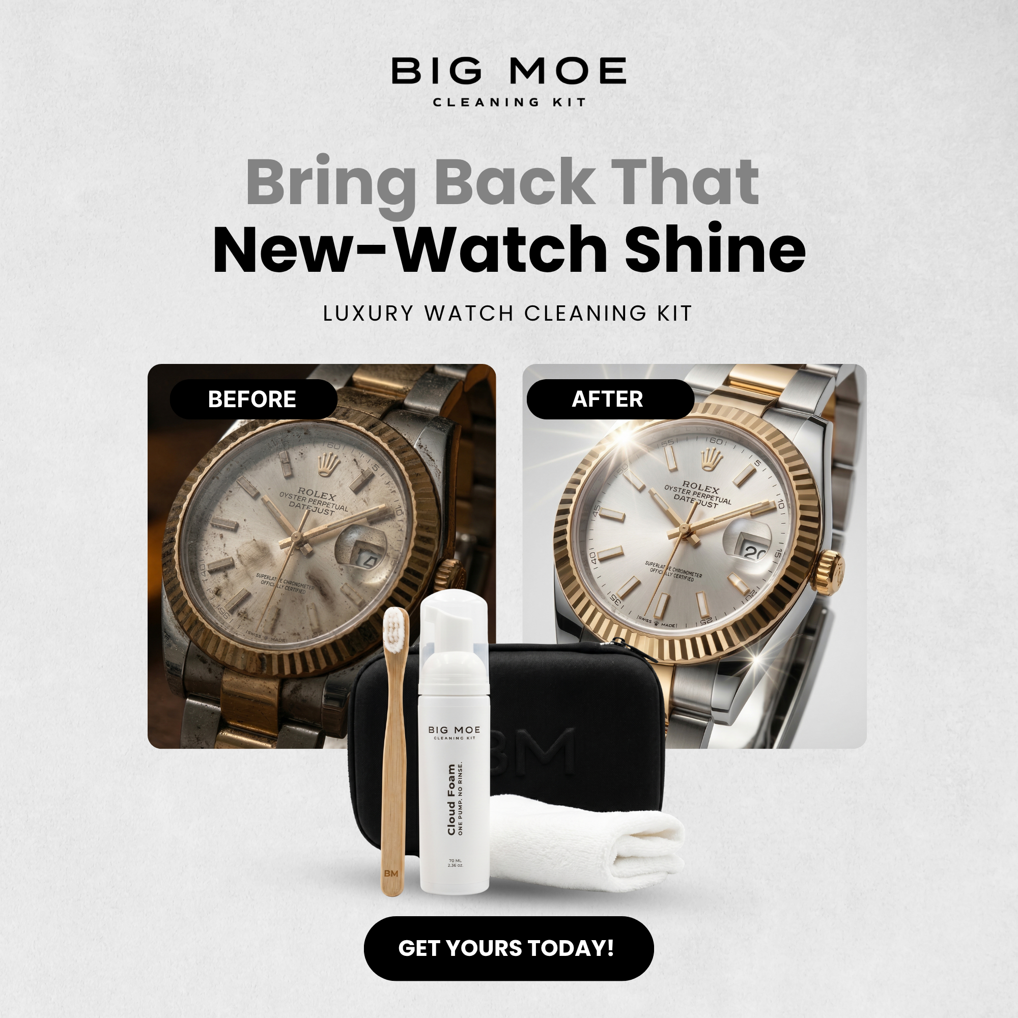 Big Moe Watches - Dubai Luxury Watches Facebook ad: Watch Cleaning Kit (Without Water)