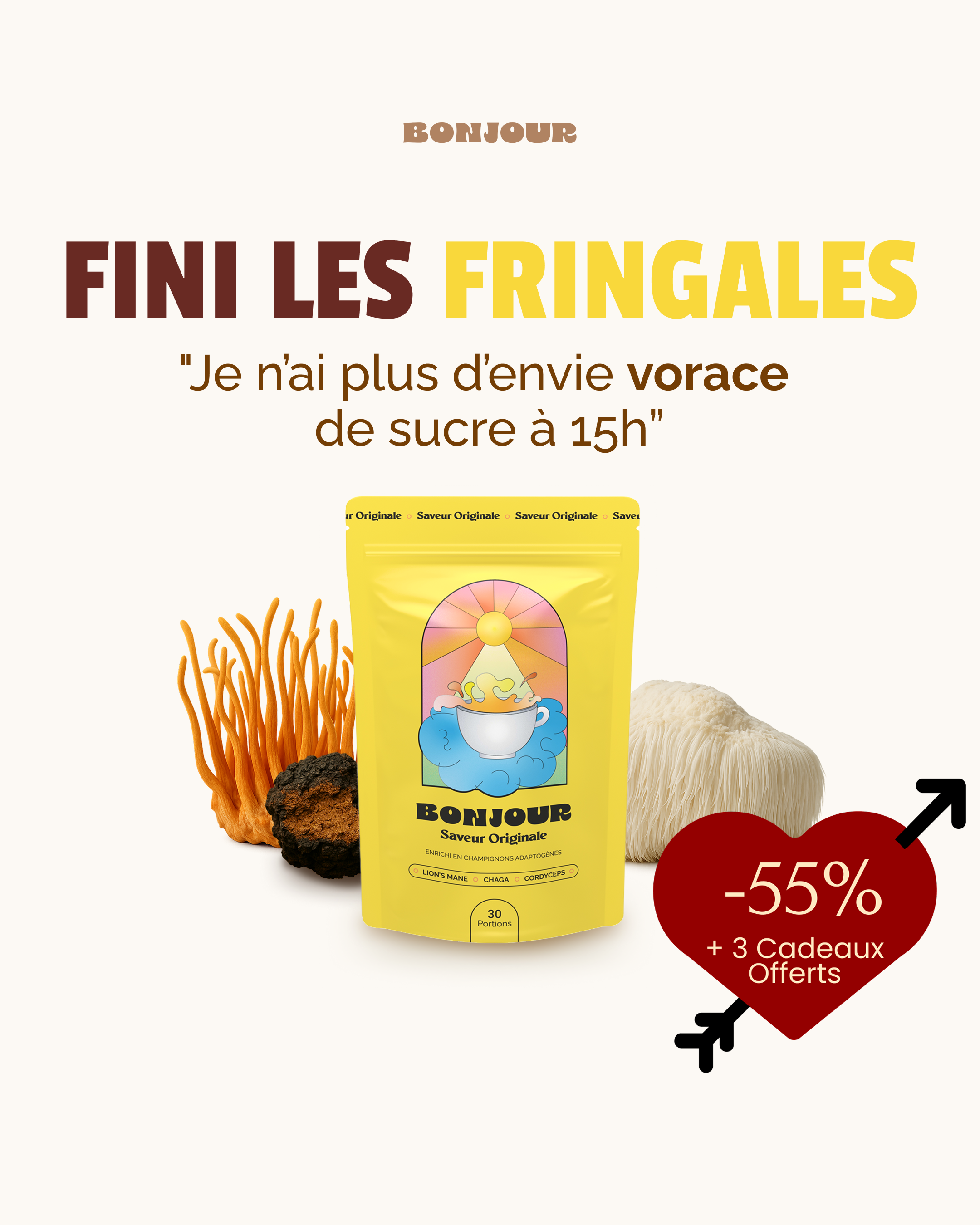 Bonjour Facebook ad