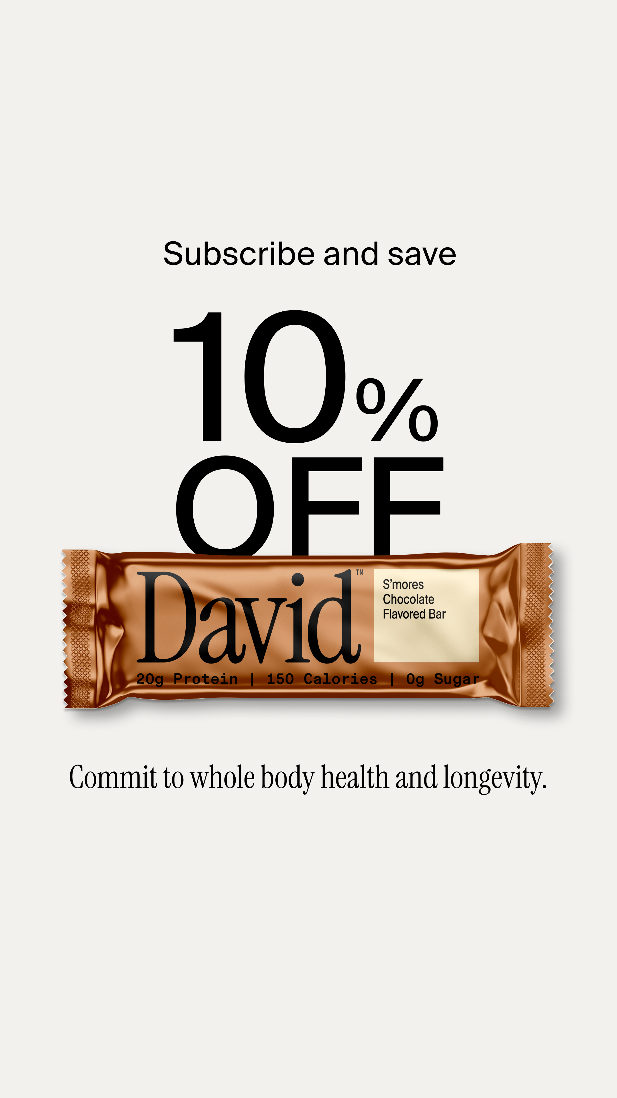 David Protein Facebook ad