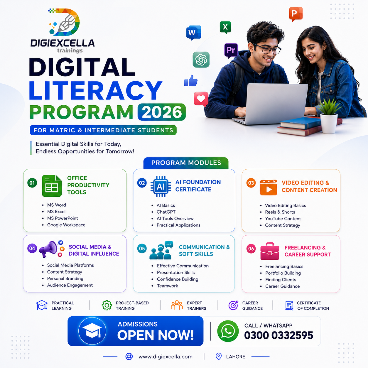 DigiExcella - Industry-Focused Digital Learning Facebook ad from Jul 24, 2026