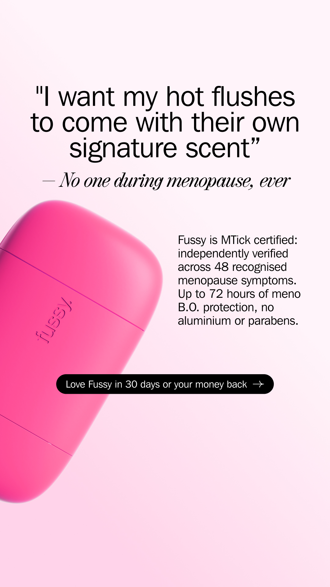 Fussy Facebook ad