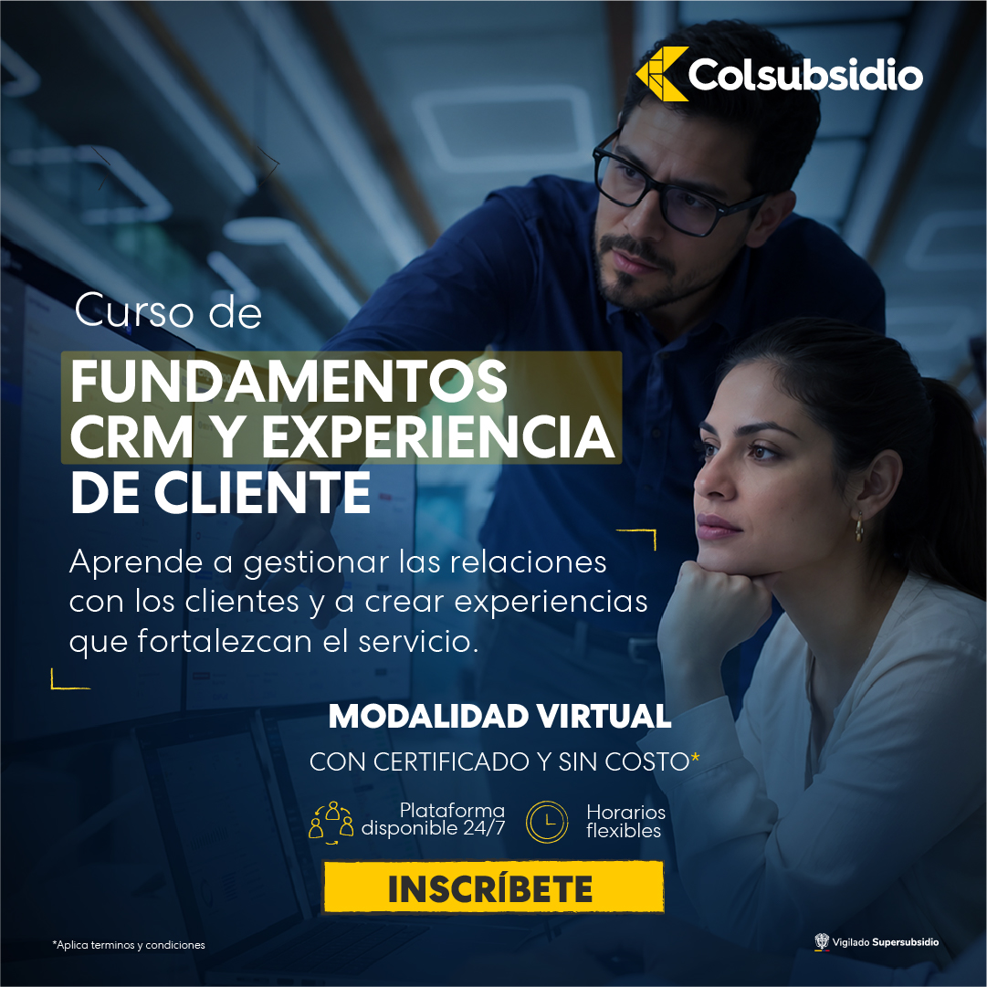 Colsubsidio Facebook ad: CRM y experiencia de cliente