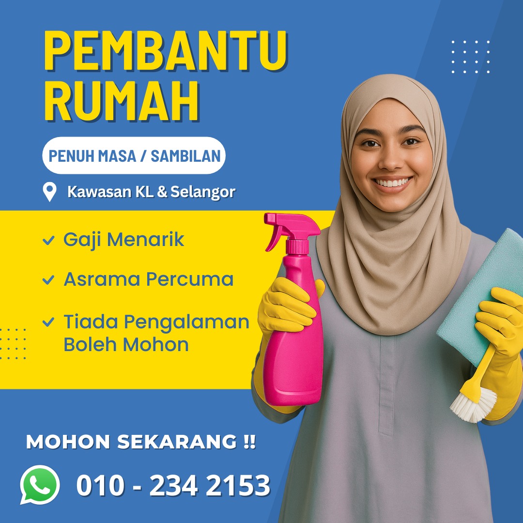 Idealife cleaning service Facebook ad: JAWATAN KOSONG PEMBANTU RUMAH (Penuh Masa/Sambilan)