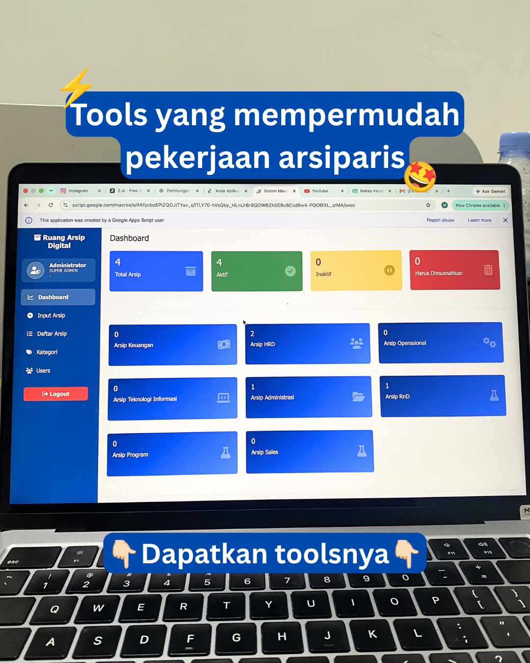 Ruang Arsiparis Facebook ad