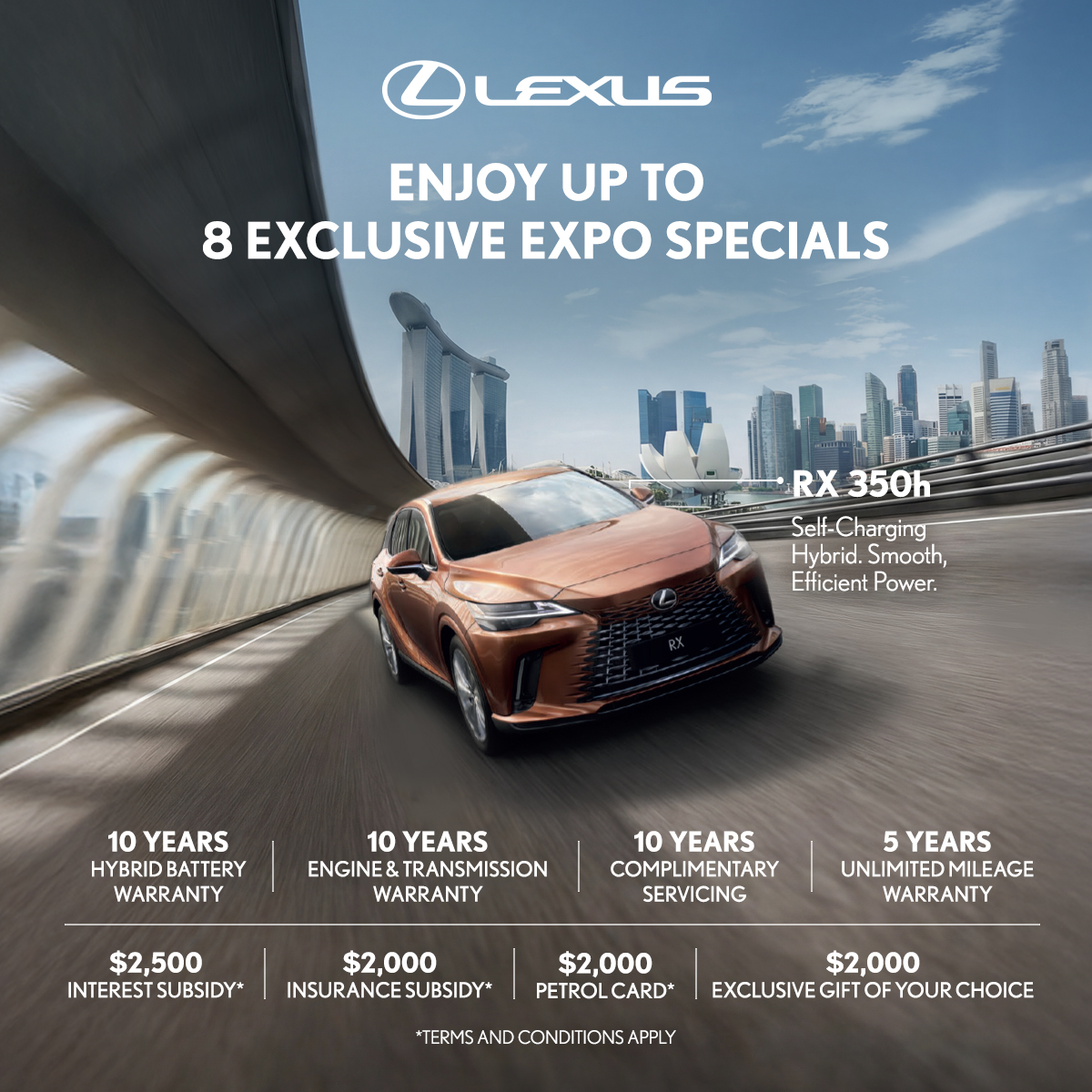 Lexus Singapore Facebook ad: Secure Your Lexus with Exclusive Car Expo Privileges