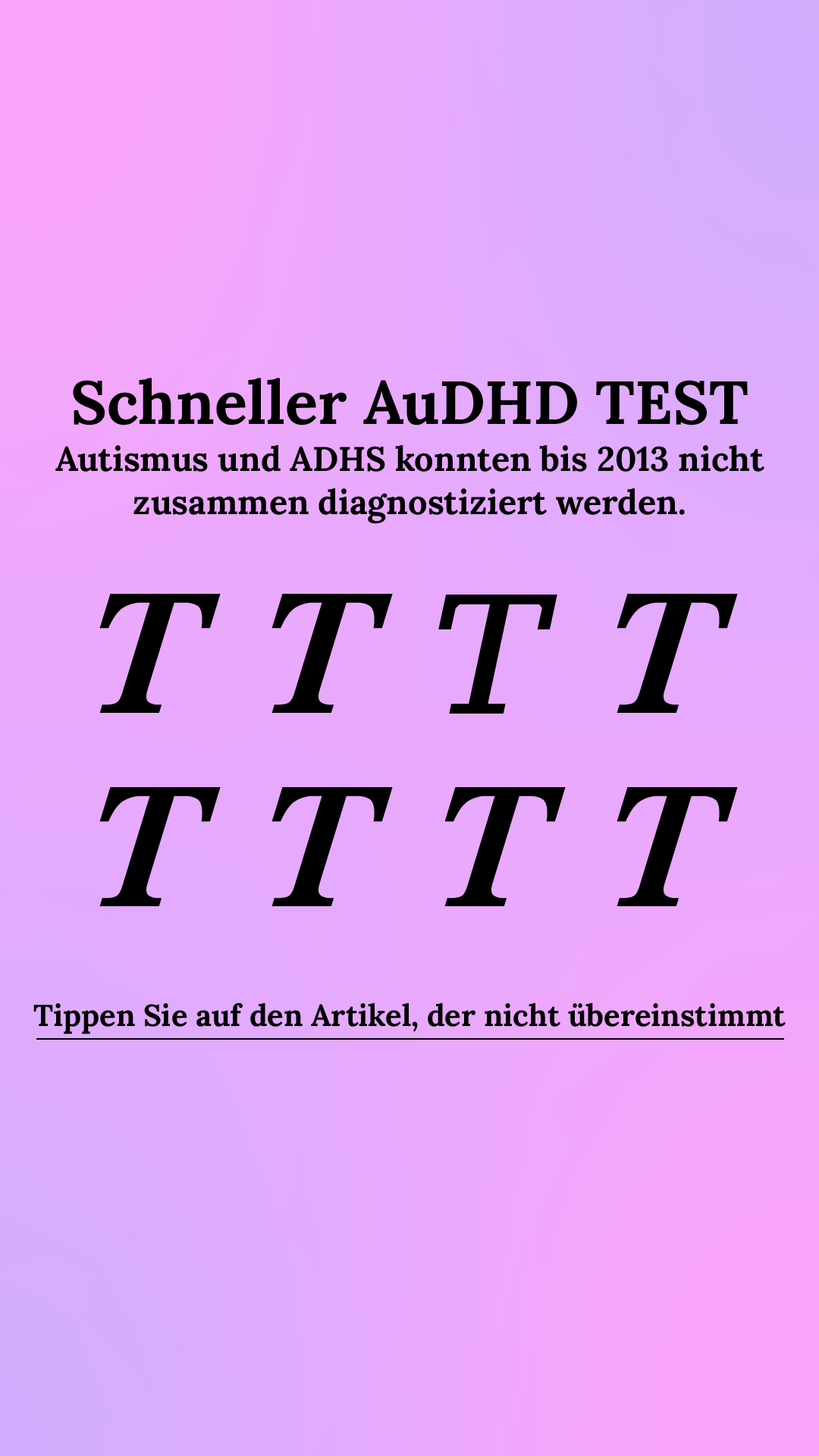International IQ test Facebook ad
