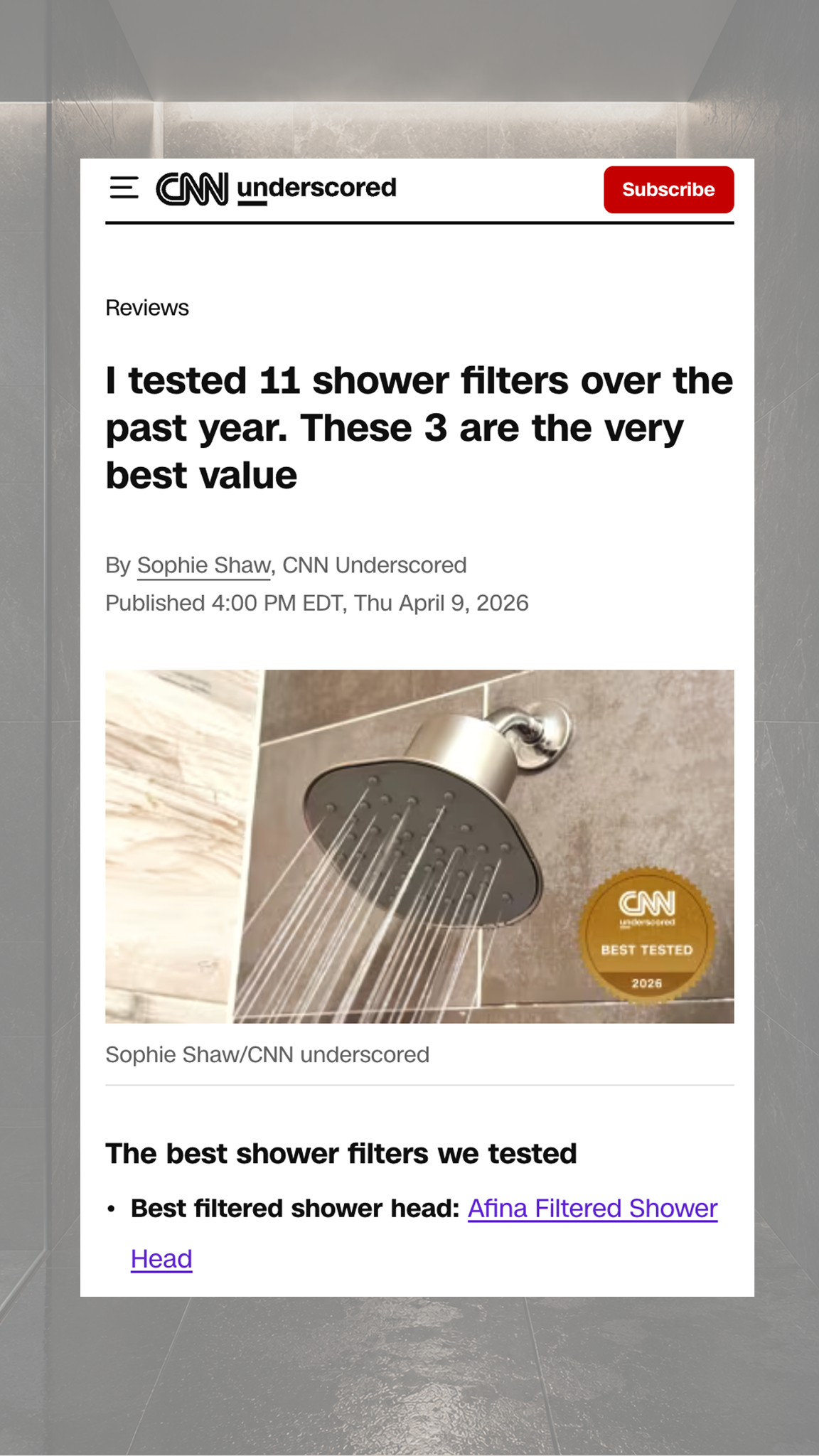 CNN Underscored Facebook ad