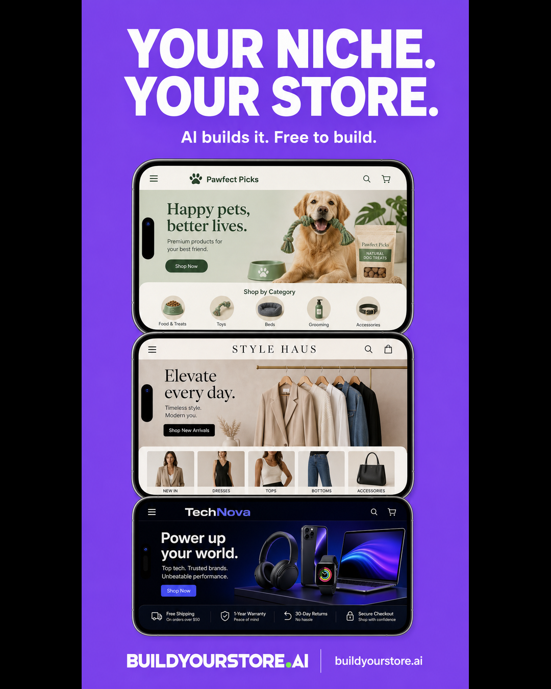 Buildyourstore Facebook ad from Jul 6, 2026