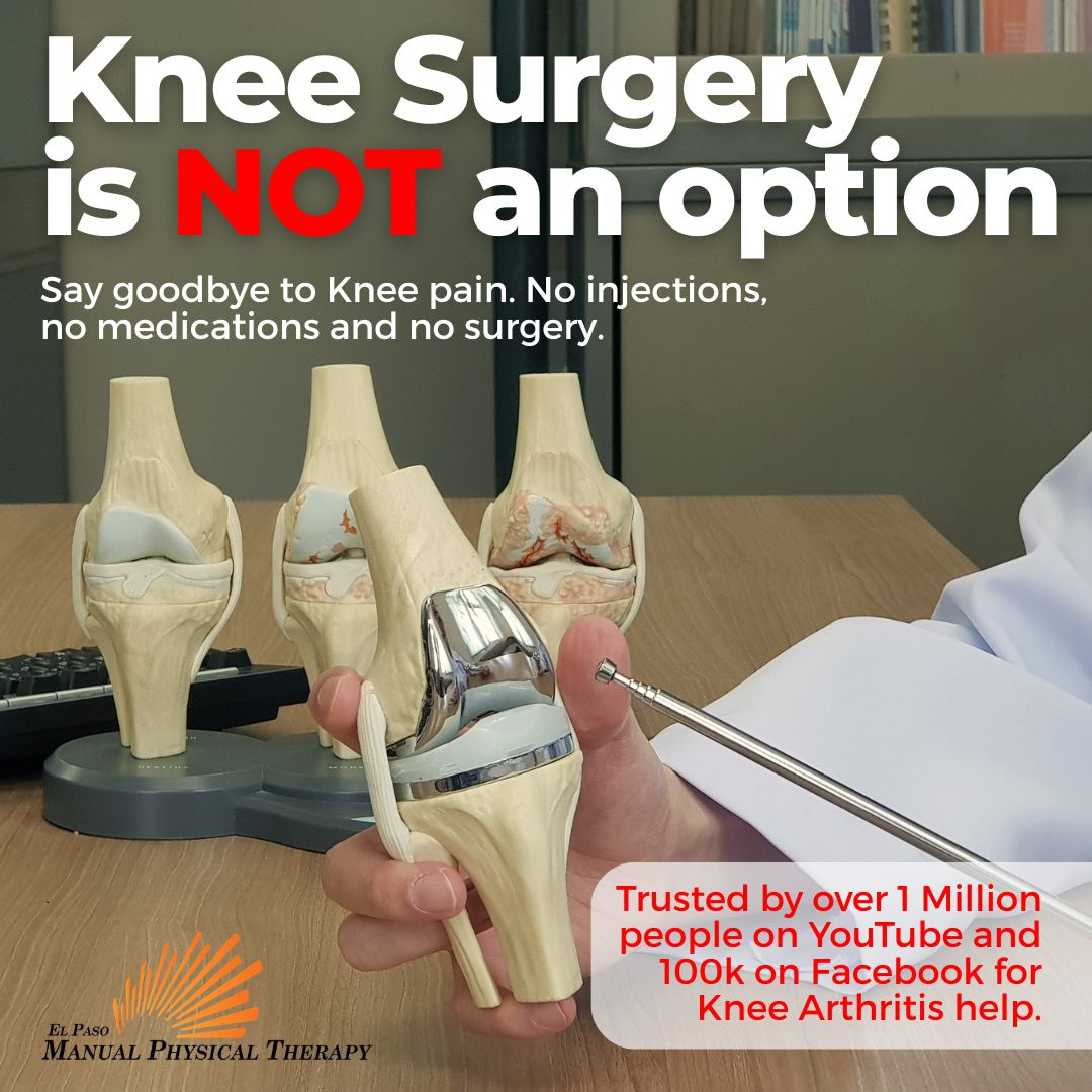 El Paso Manual Physical Therapy Facebook ad: End knee pain for FREE!