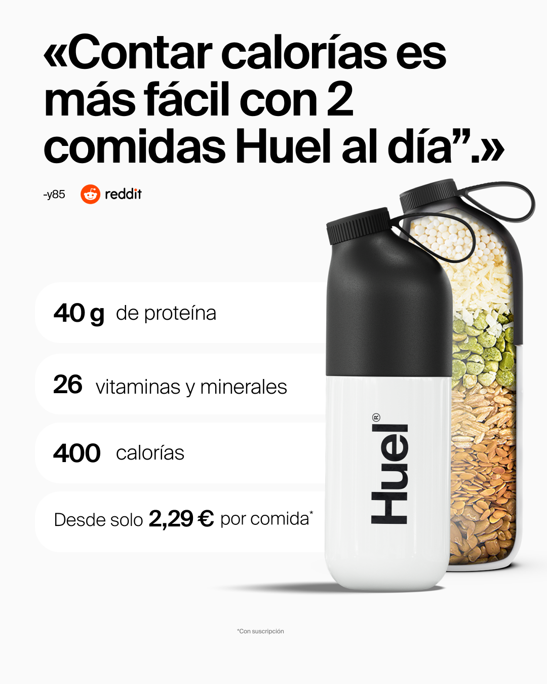 Huel Facebook ad