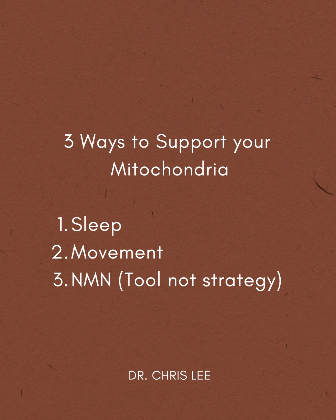 Dr. Chris Lee Facebook ad