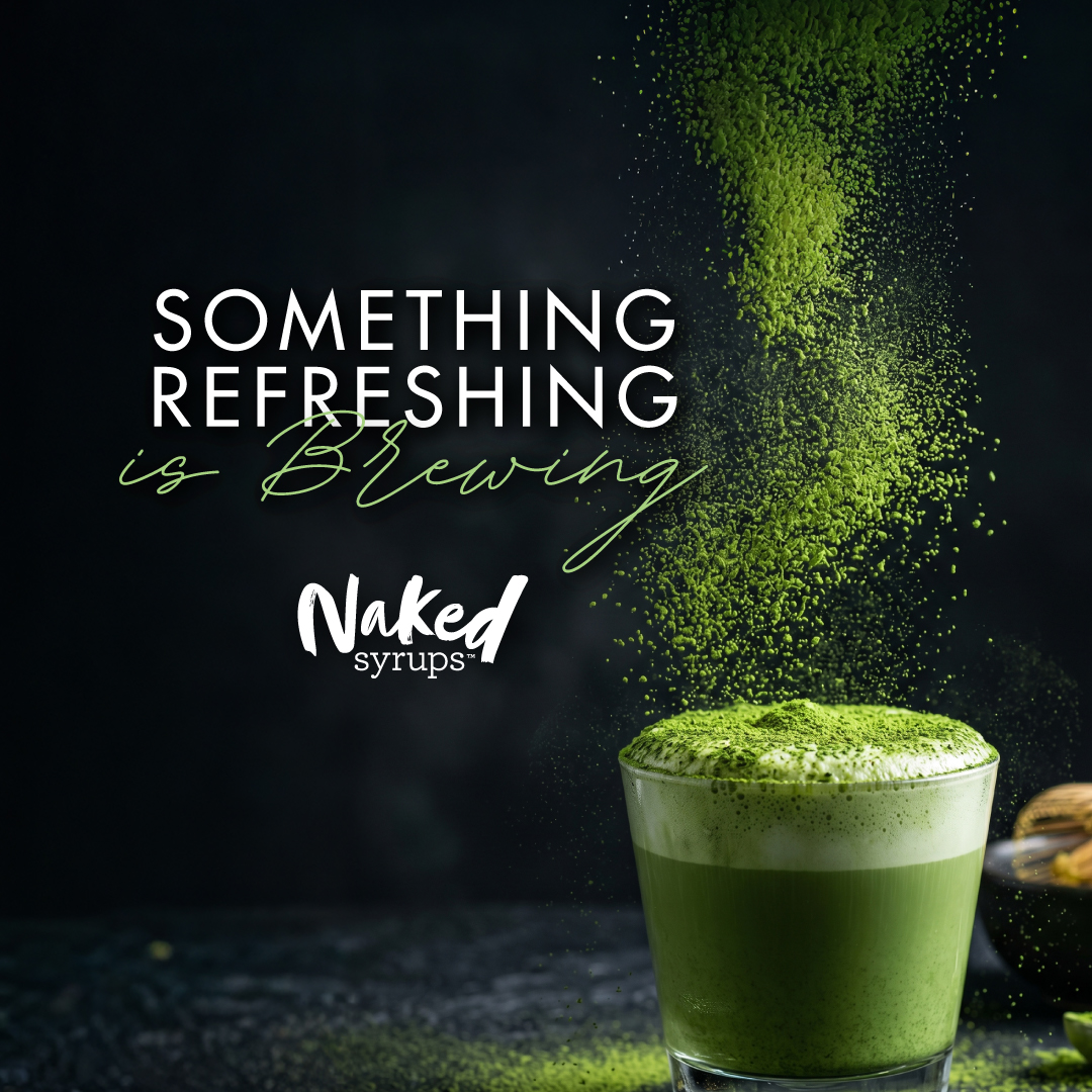 Naked Syrups Facebook ad: Naked Syrups Matcha Powder, Vibrant & Fresh