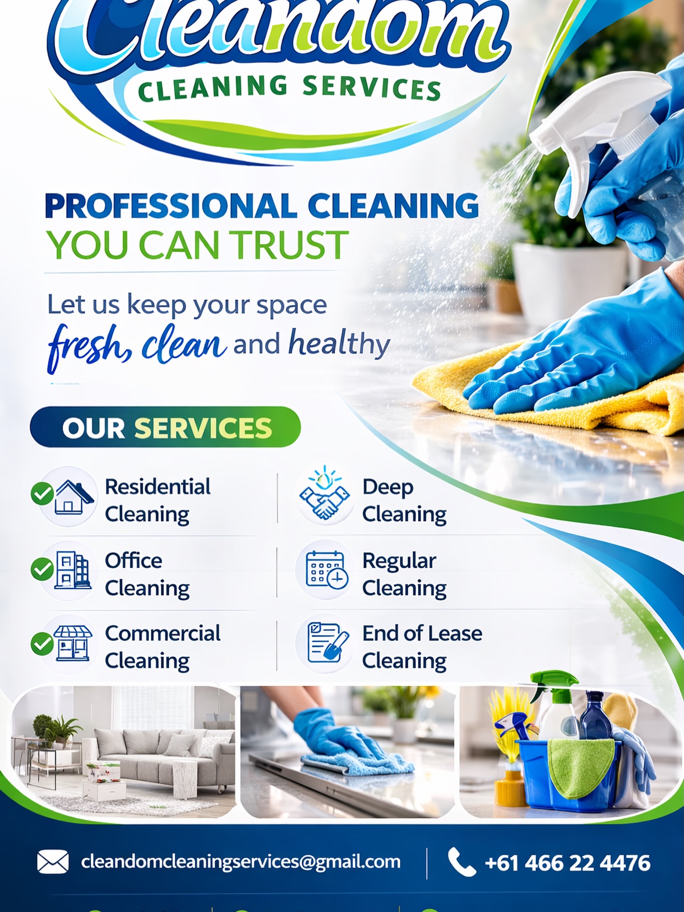 Cleandom Cleaning Services Facebook ad