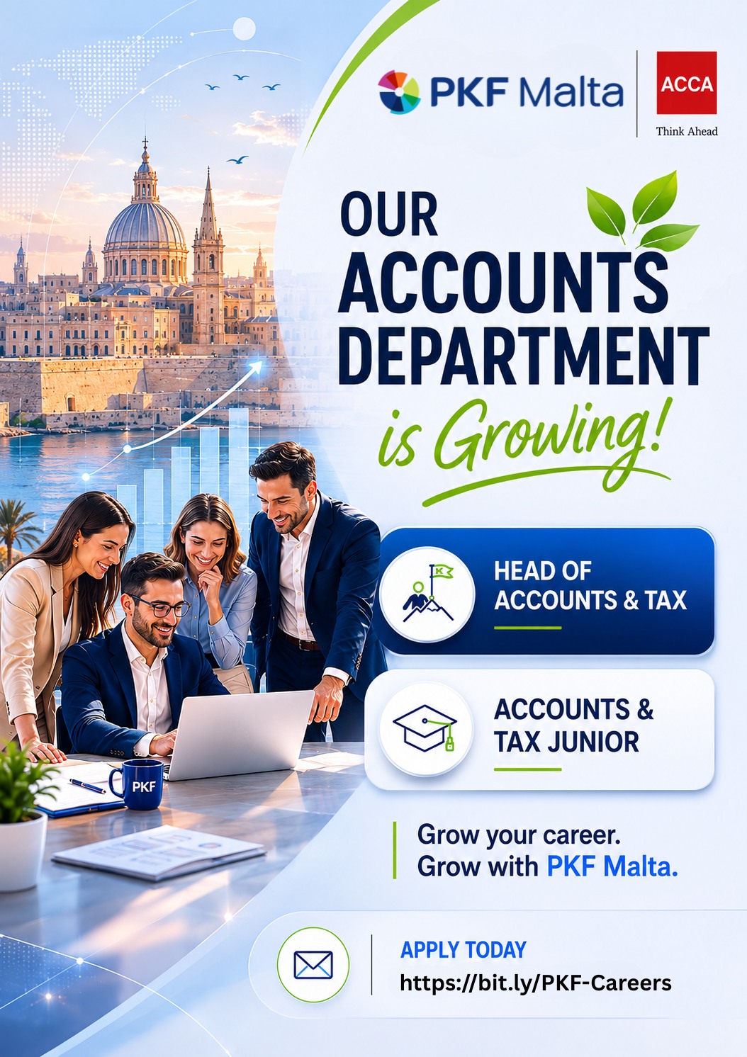 PKF Malta Facebook ad: Careers | Join Our Team | PKF Malta