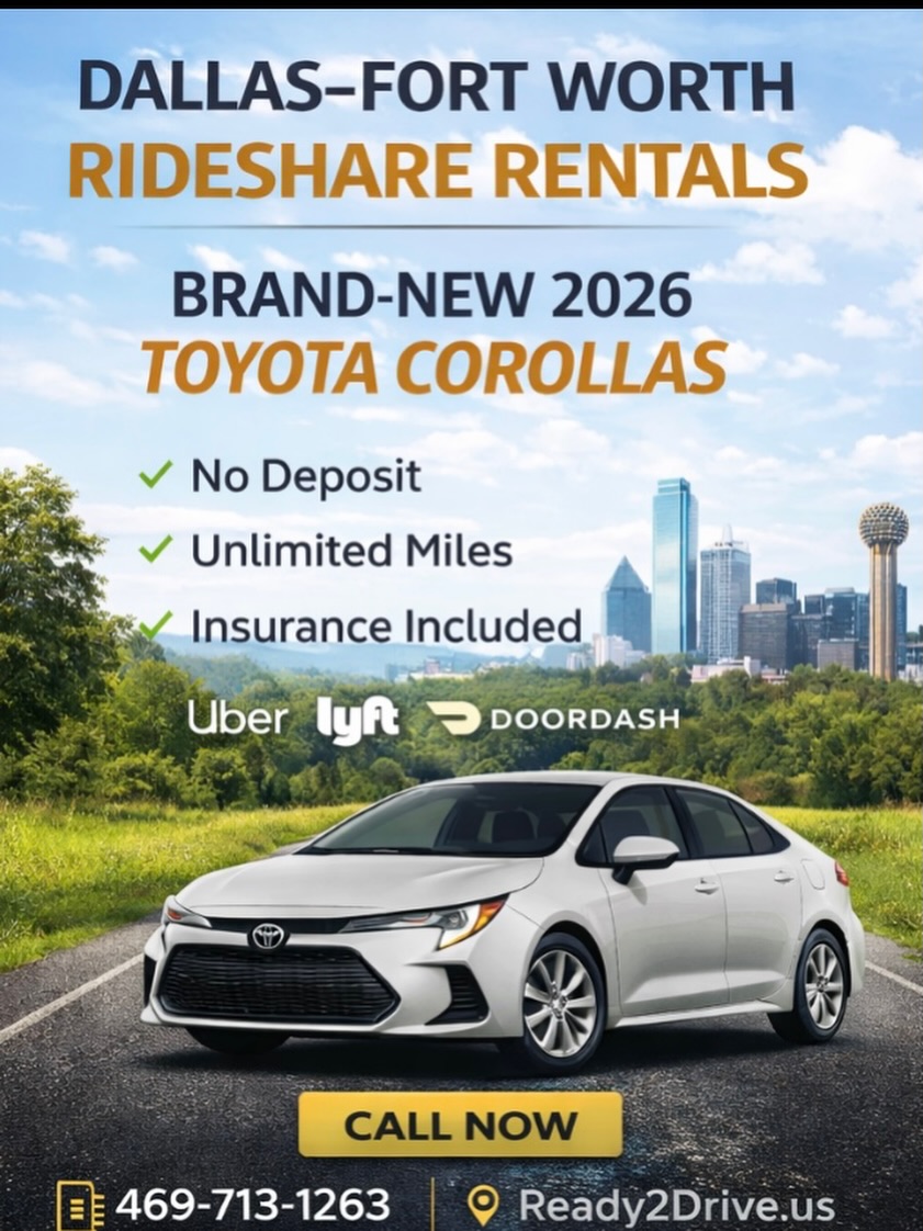 Ready2Drive Facebook ad: DFW drivers, get on the road in a…